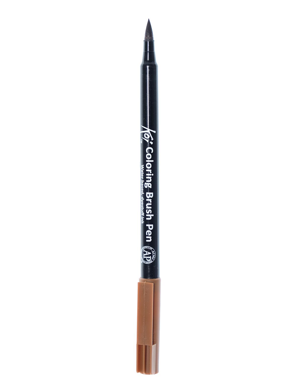 Koi Coloring Brush Pens brown 12