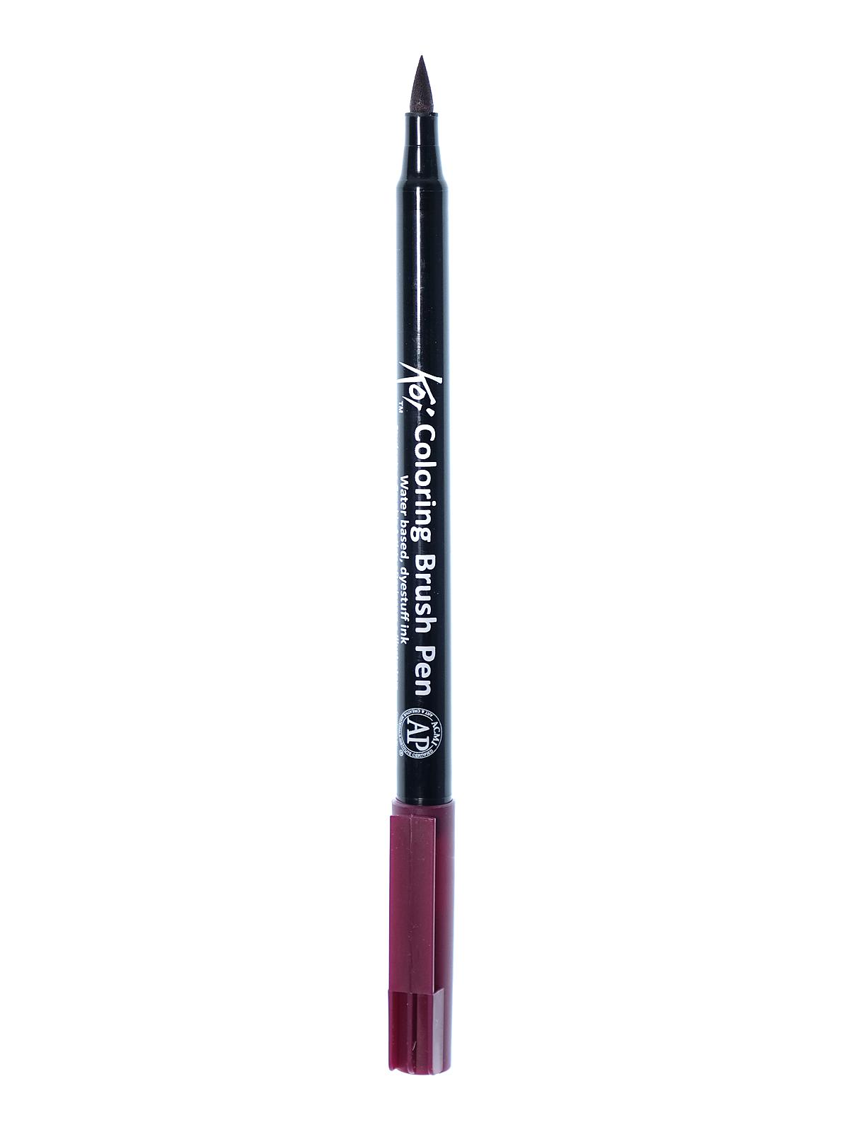 Koi Coloring Brush Pens burgundy 22