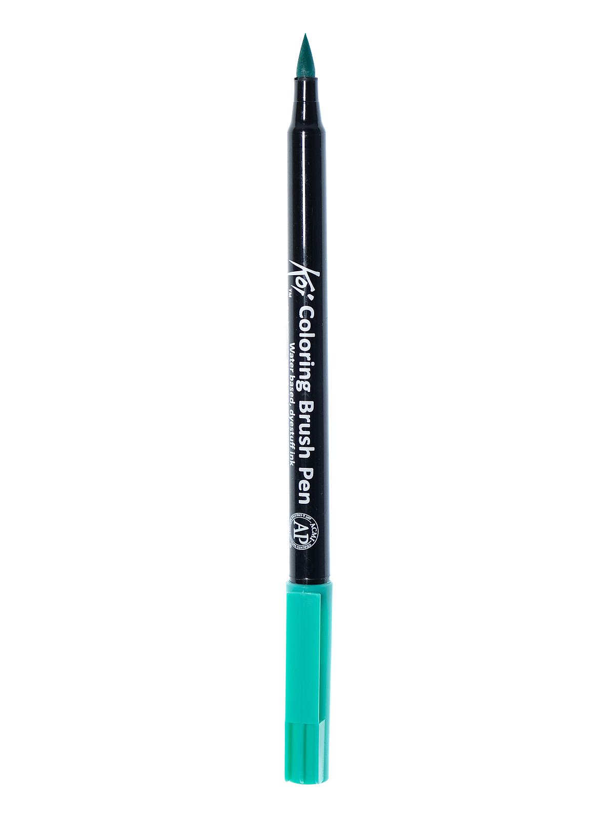 Koi Coloring Brush Pens blue green light 28