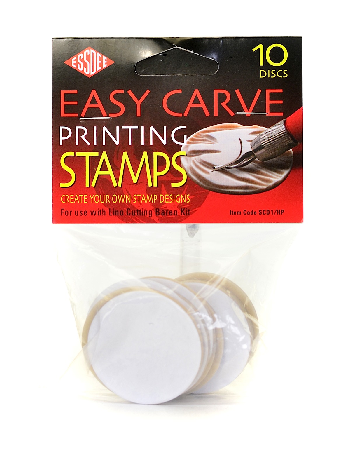 Lino Cutter & Stamp Carving Kit Pack Of 10 Stamps