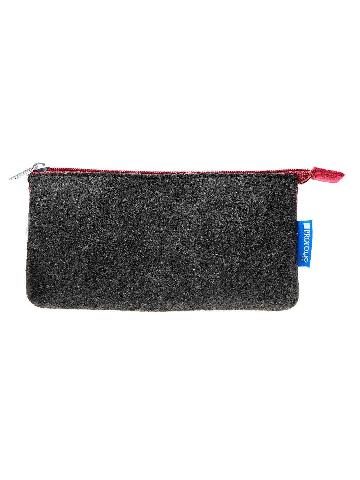 Profolio Midtown Pouch 4 in. x 7 in. charcoal maroon each