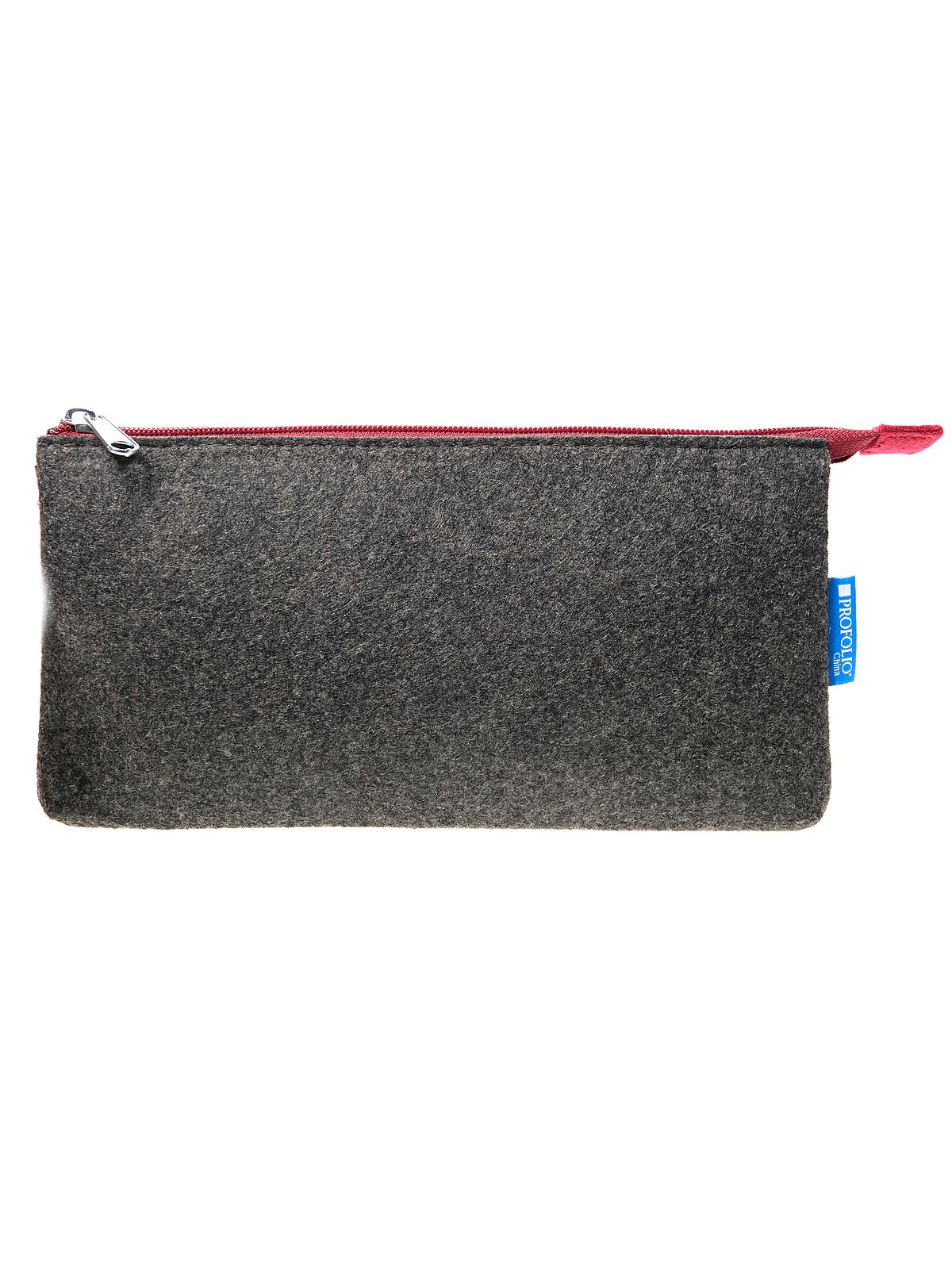 Profolio Midtown Pouch 5 in. x 9 in. charcoal maroon each