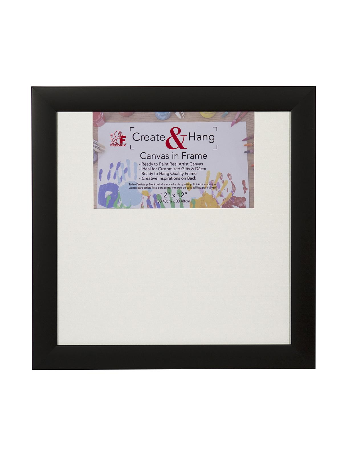 Create & Hang Canvas In Frame Black 12 In. X 12 In.