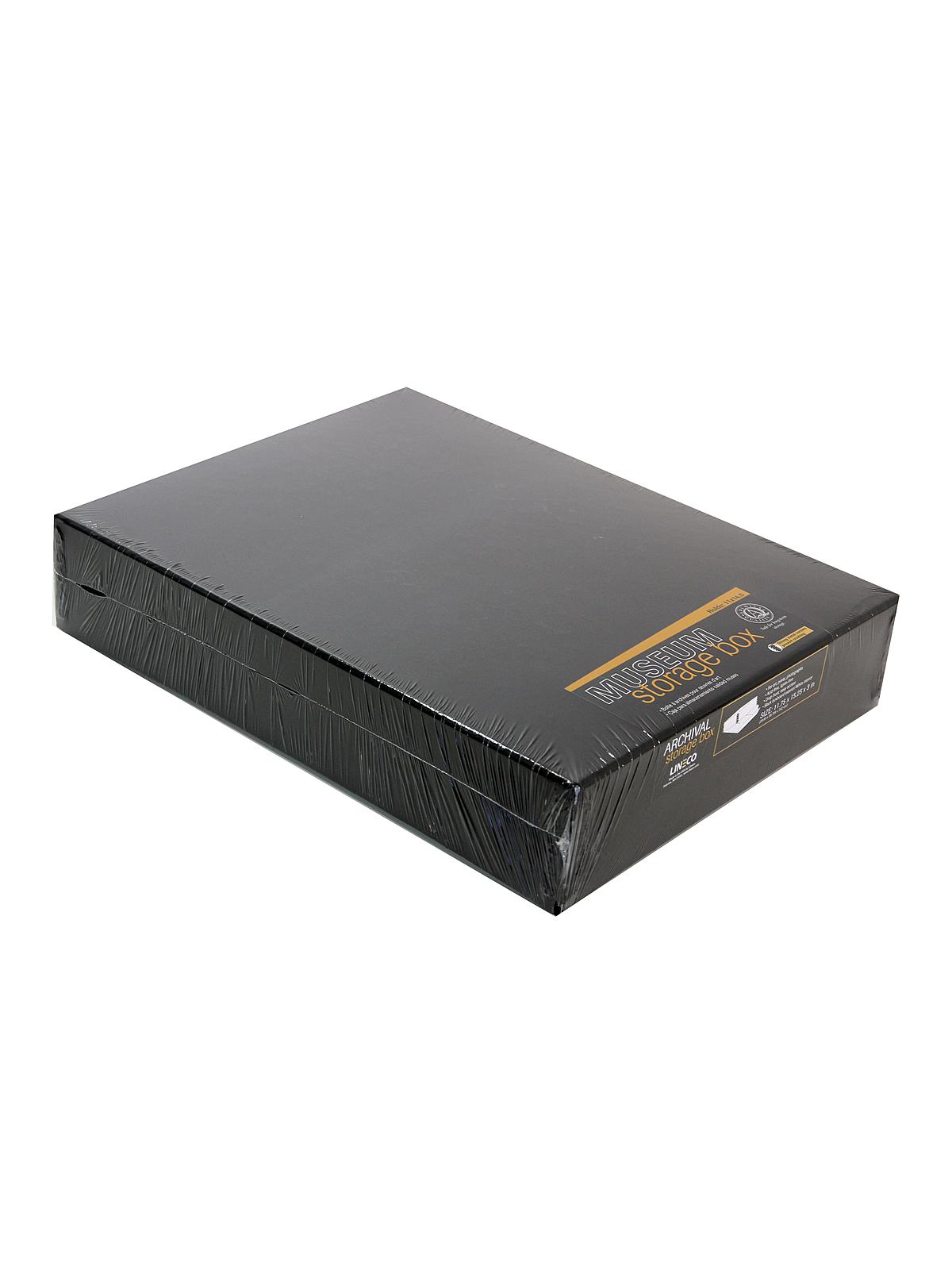 Drop-Front Storage Boxes black 11 in. x 14 in. x 3 in.