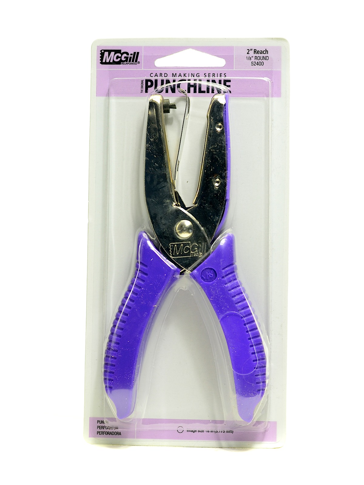 Punchline Hand-held Punches round 1 8 in. 2 in. reach