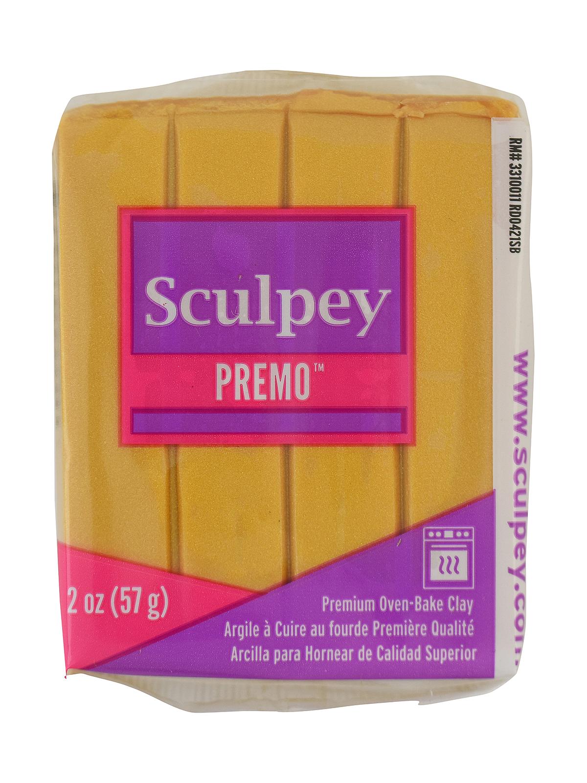 Premo Premium Polymer Clay 18 KT gold 2 oz.