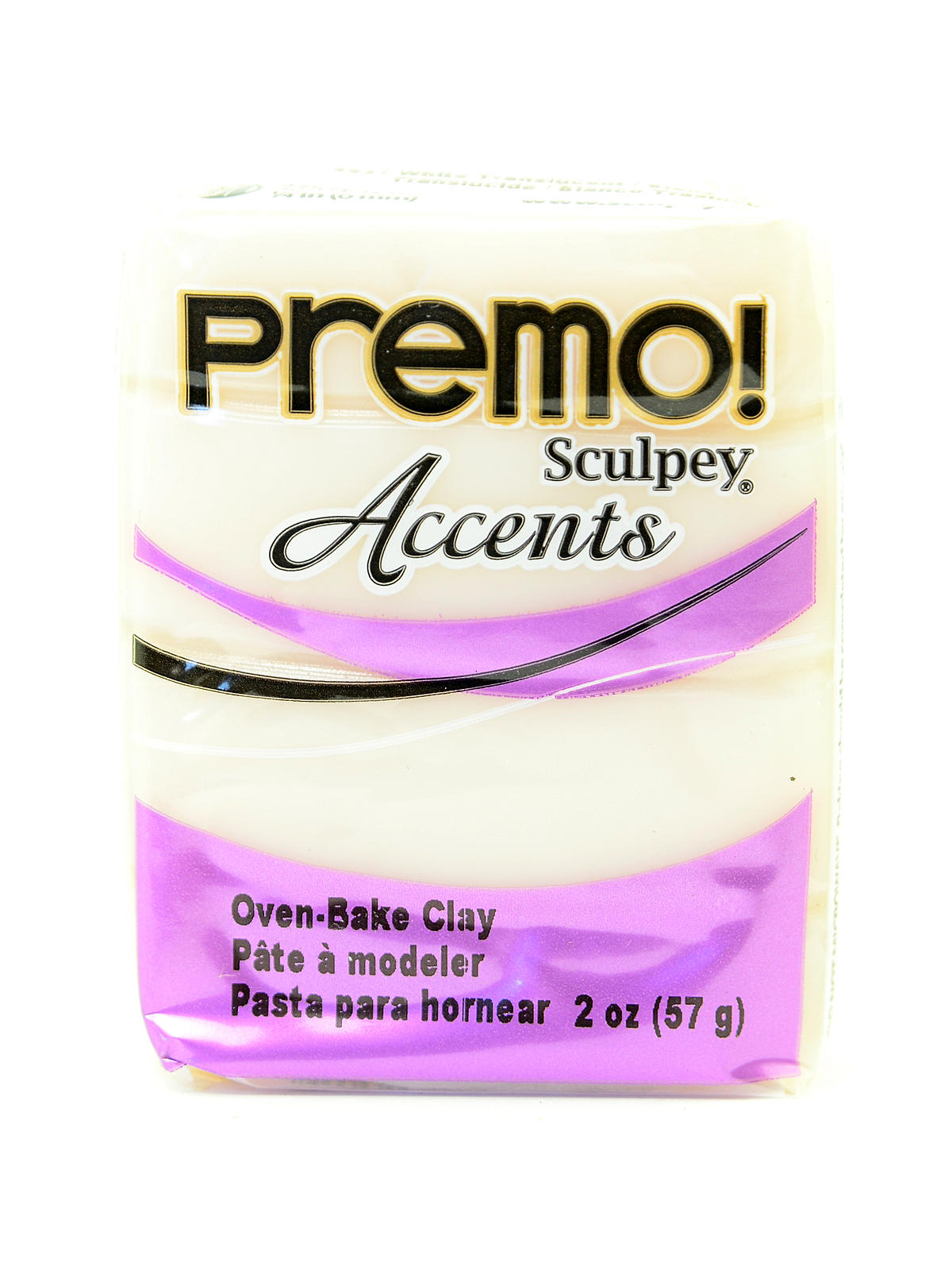 Premo Premium Polymer Clay Translucent White 2 Oz.