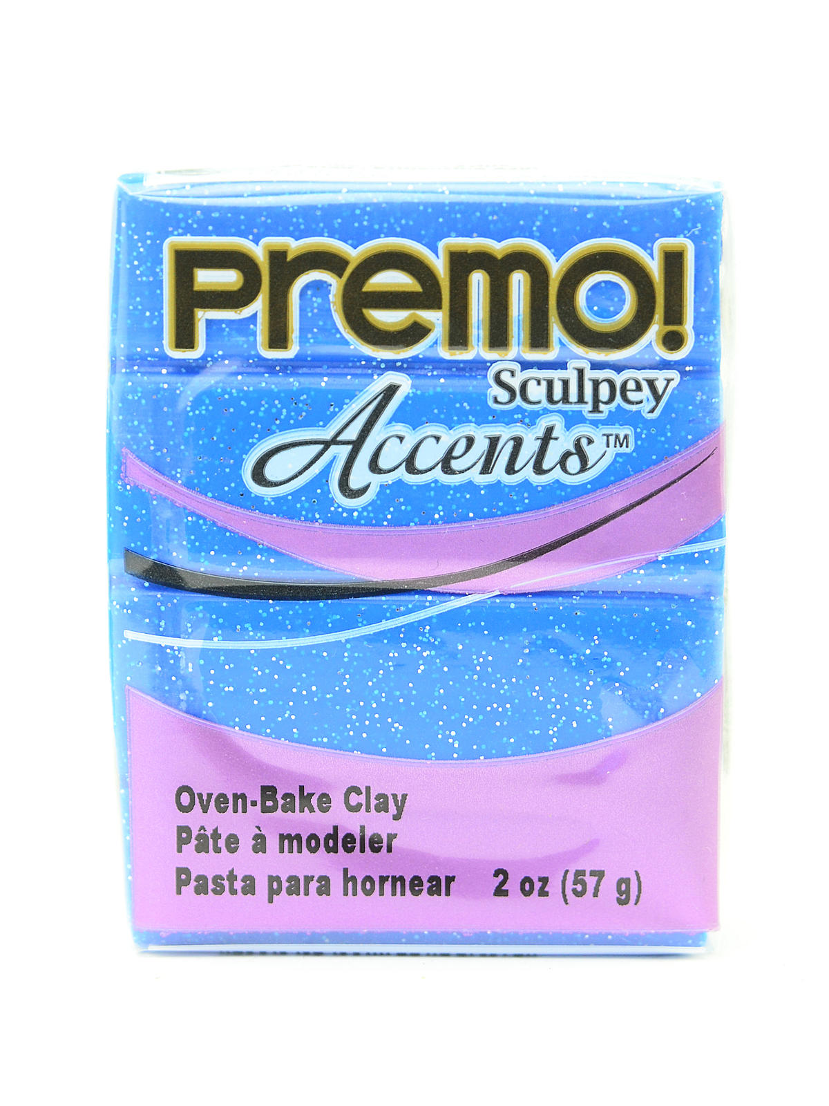 Premo Premium Polymer Clay Blue Glitter 2 Oz.