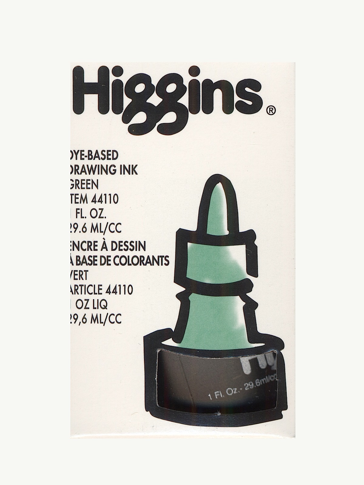 Color Drawing Inks green Dye Based   Non-Waterproof 1 oz.