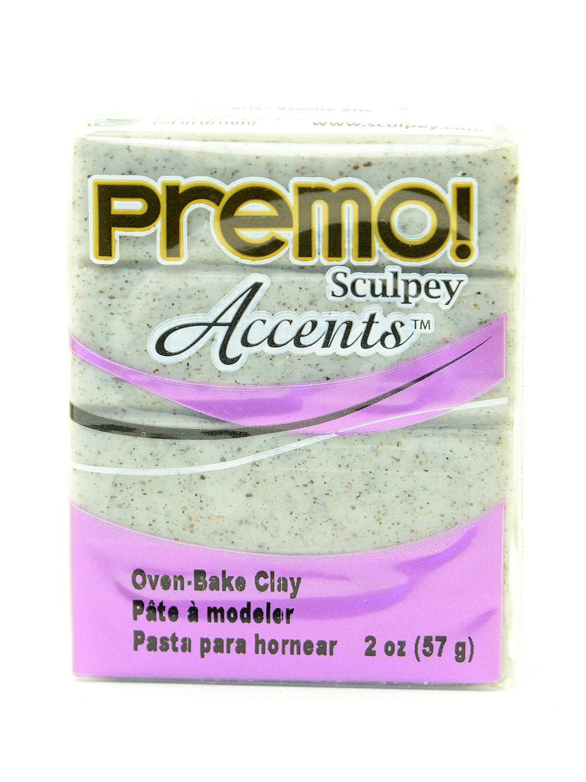 Premo Premium Polymer Clay Gray Granite 2 Oz.