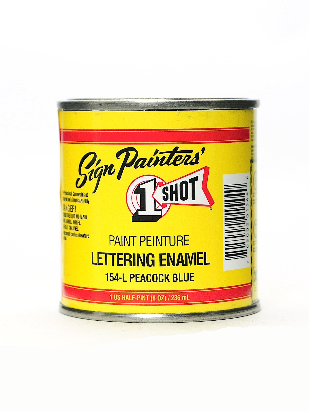 Lettering Enamel peacock blue half pint 154L