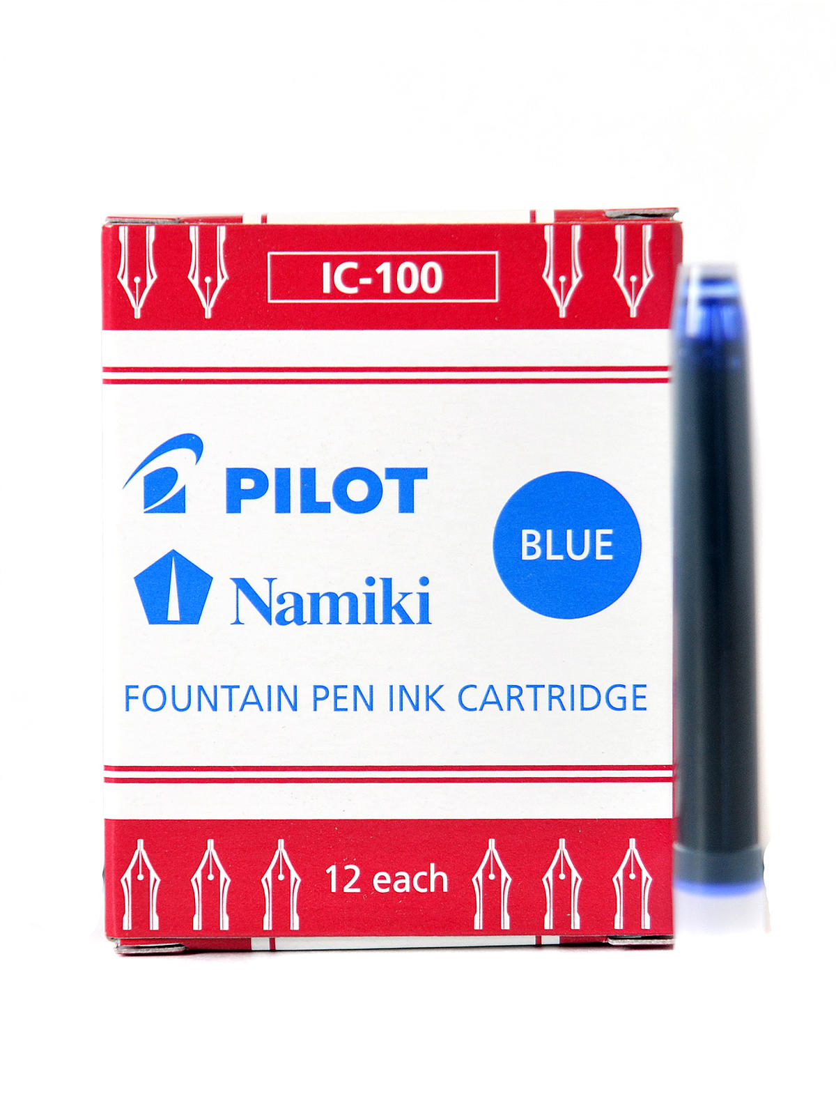 Namiki Fountain Pen Refills blue box of 12