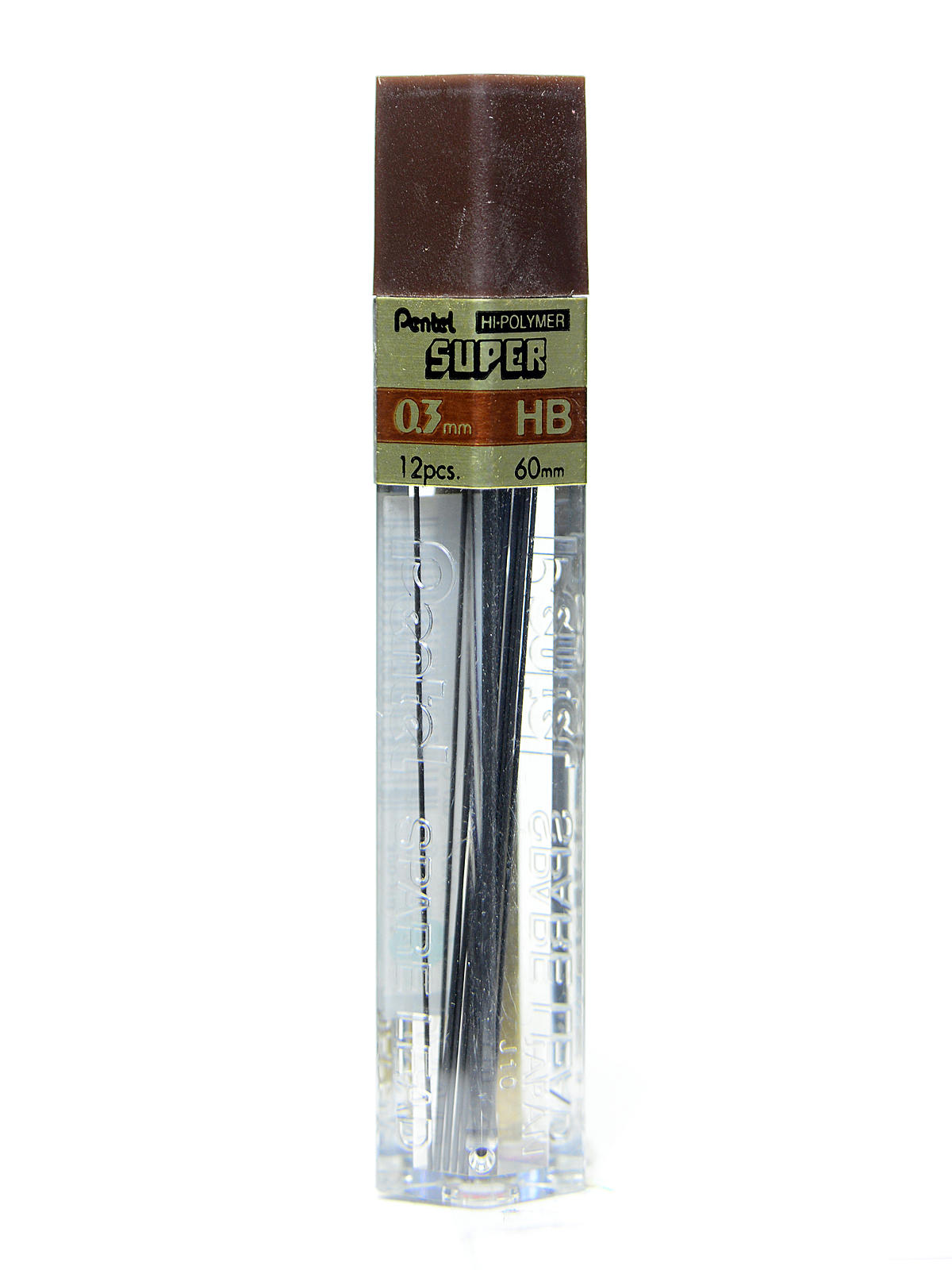 Super Hi-Polymer Refill Leads HB 0.3 mm tube of 12