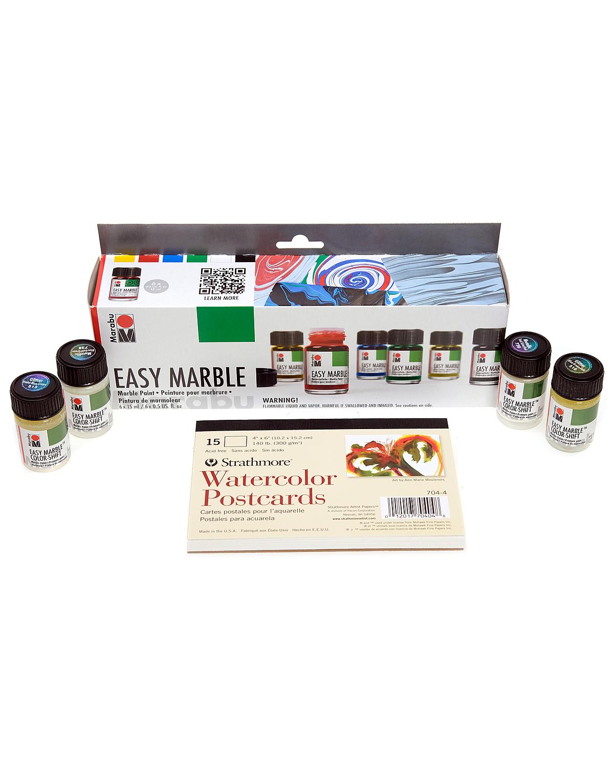 Easy Marble Value Set with Postcards each