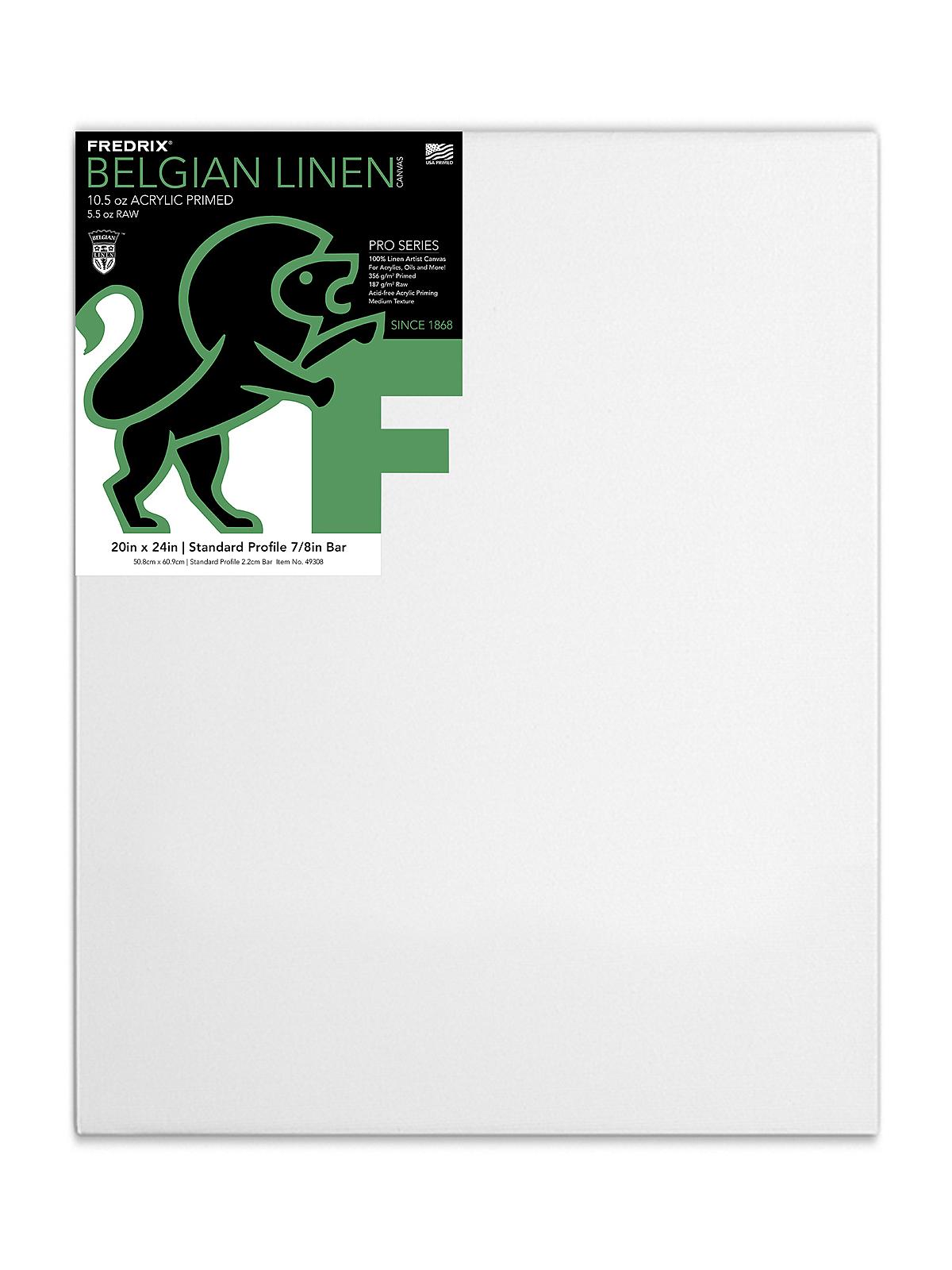 Pro Belgian Linen Pre-Stretched Canvas 20 in. x 24 in. each