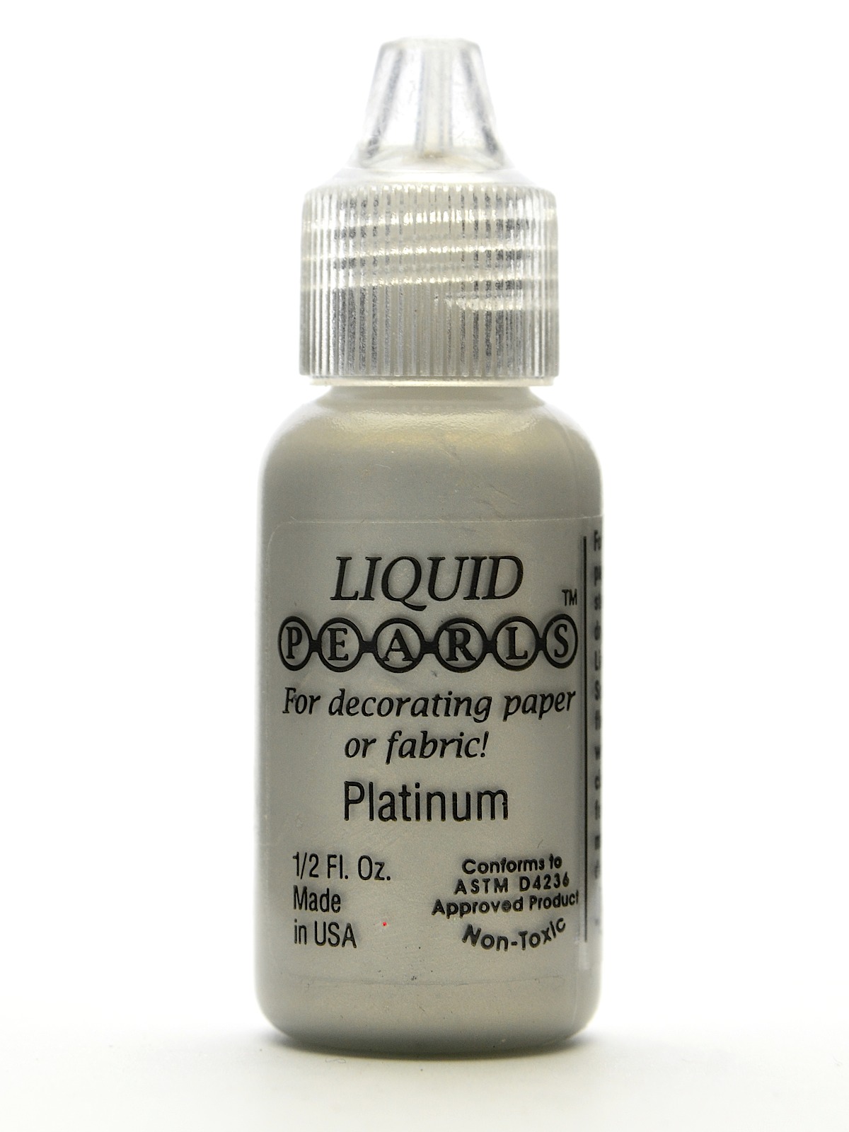 Liquid Pearls Pearlescent Paint Platinum 0.5 Oz. Bottle