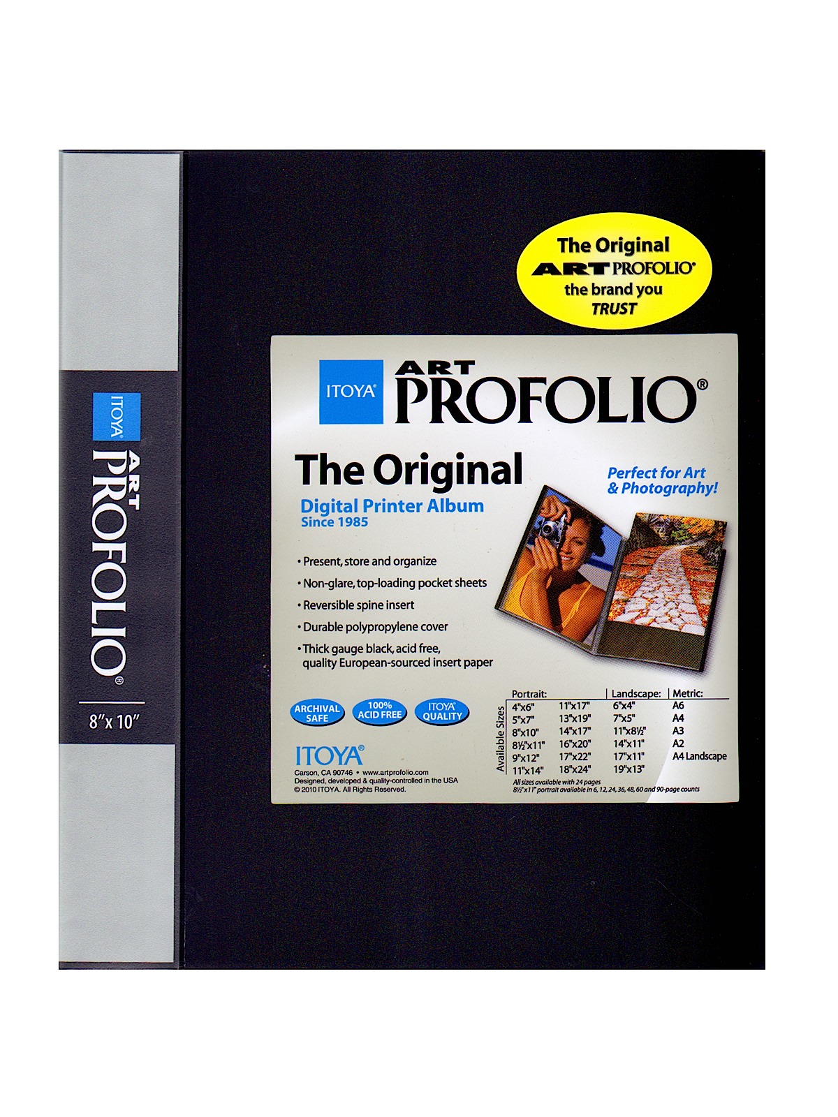 Art Profolio Storage & Display Book 8 in. x 10 in. 24