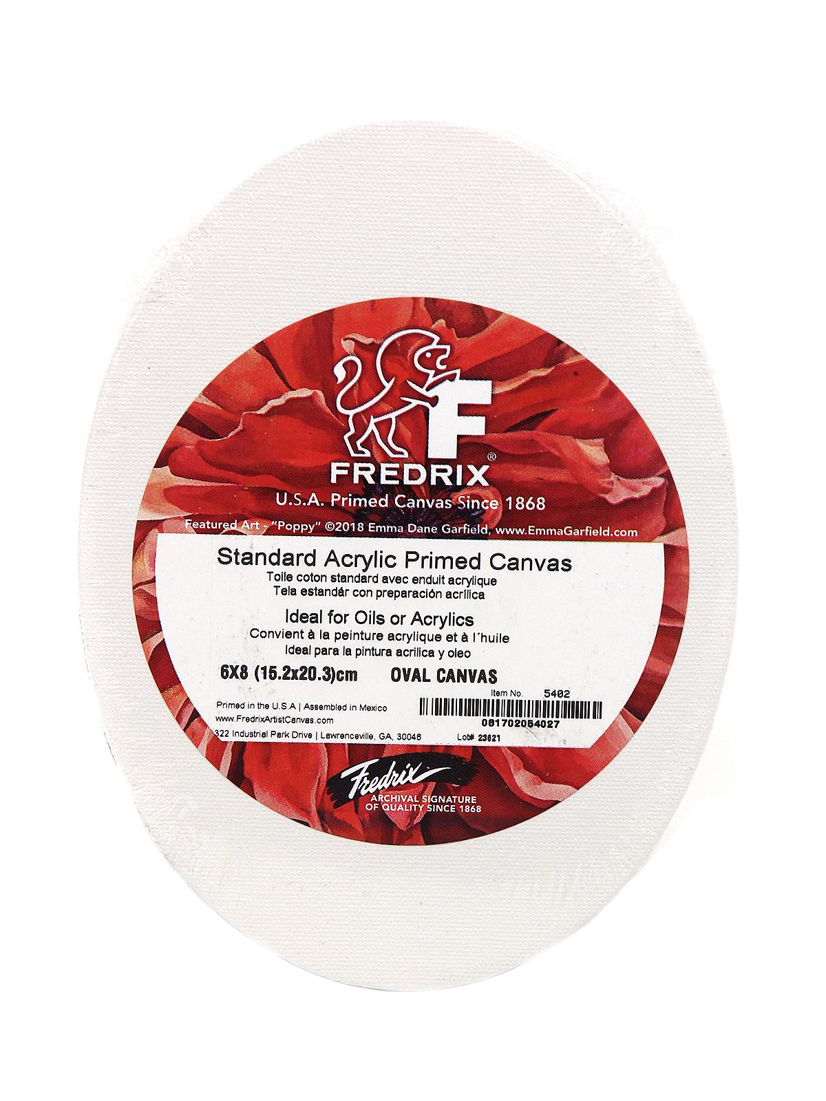 Oval Stretched Canvas 6 in. x 8 in. each