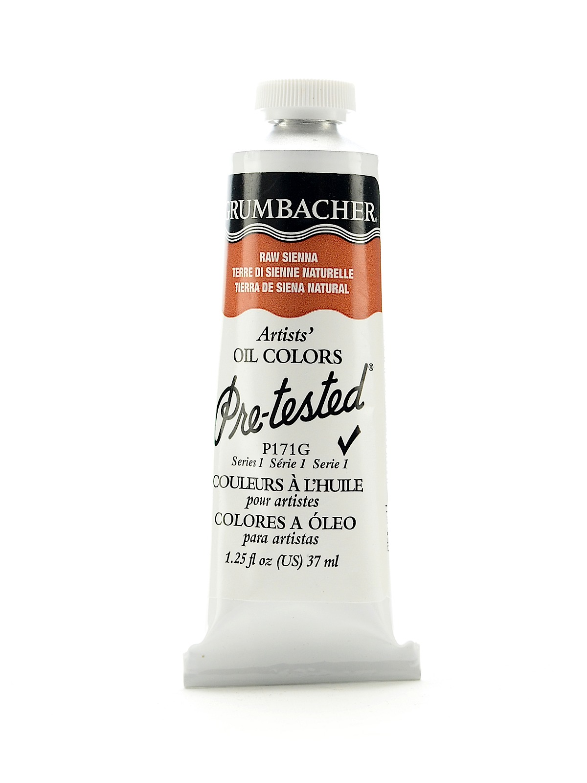 Pre-Tested Artists Oil Colors raw sienna P171 1.25 oz.