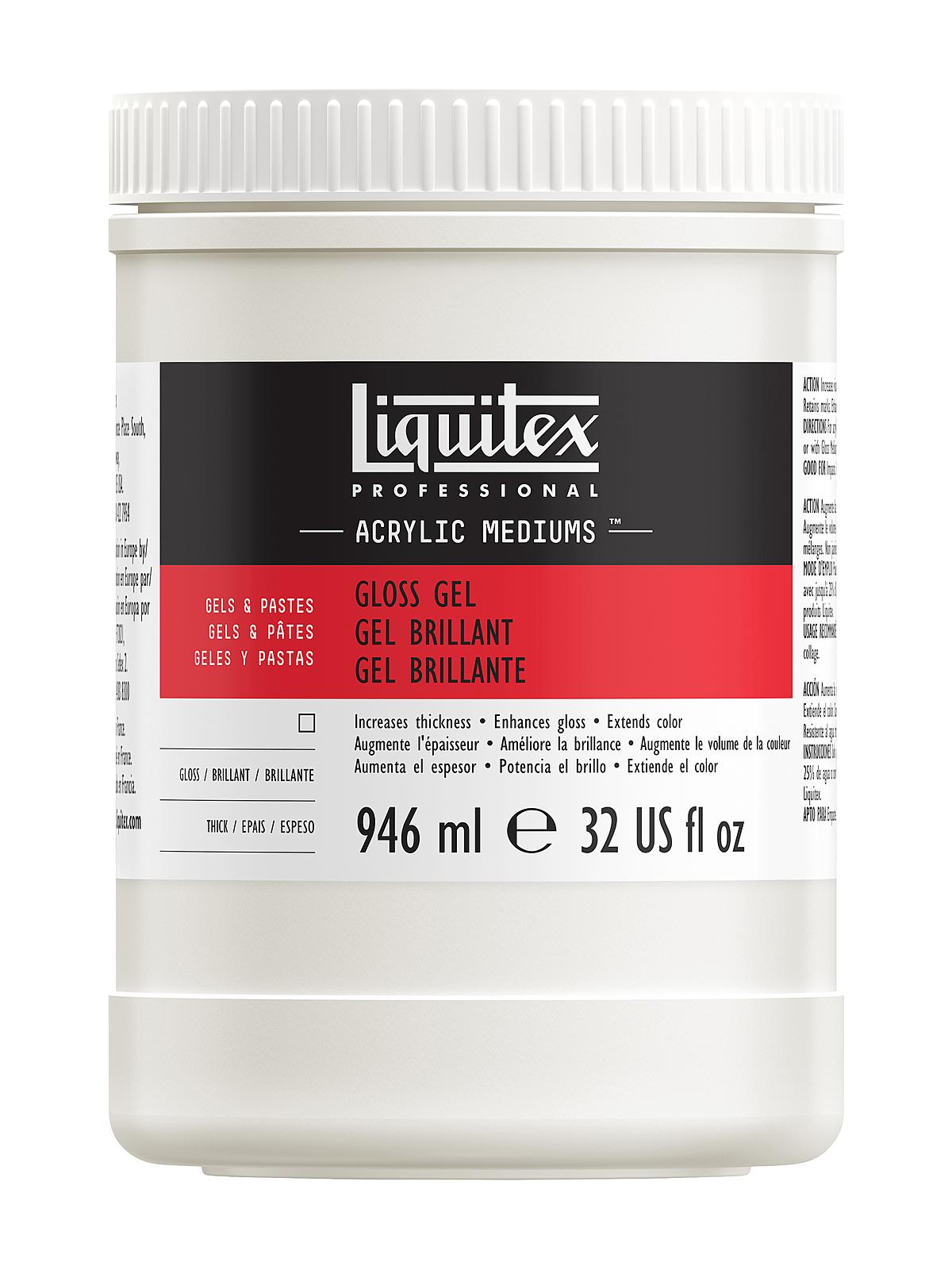 Acrylic Gloss Gel Medium 32 oz.