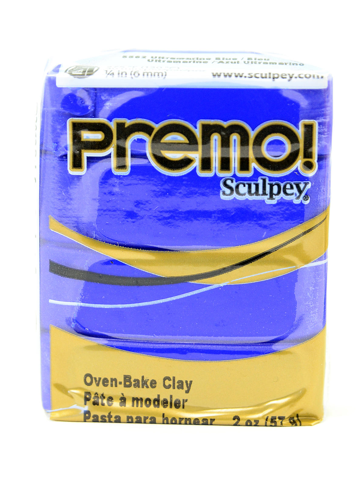 Premo Premium Polymer Clay ultramarine blue 2 oz.