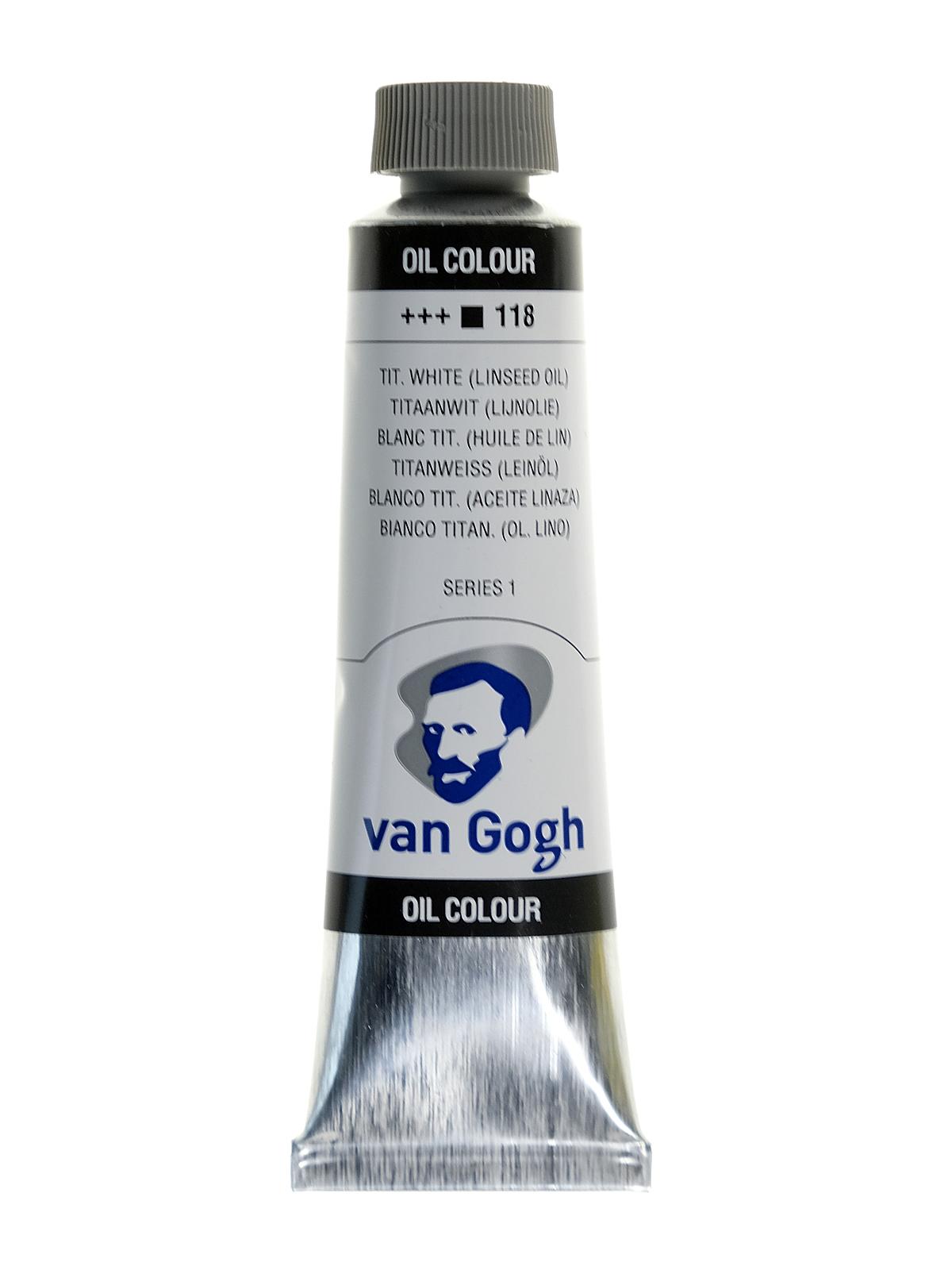 Oil Color titanium white (linseed) 40 ml (1.35 oz)