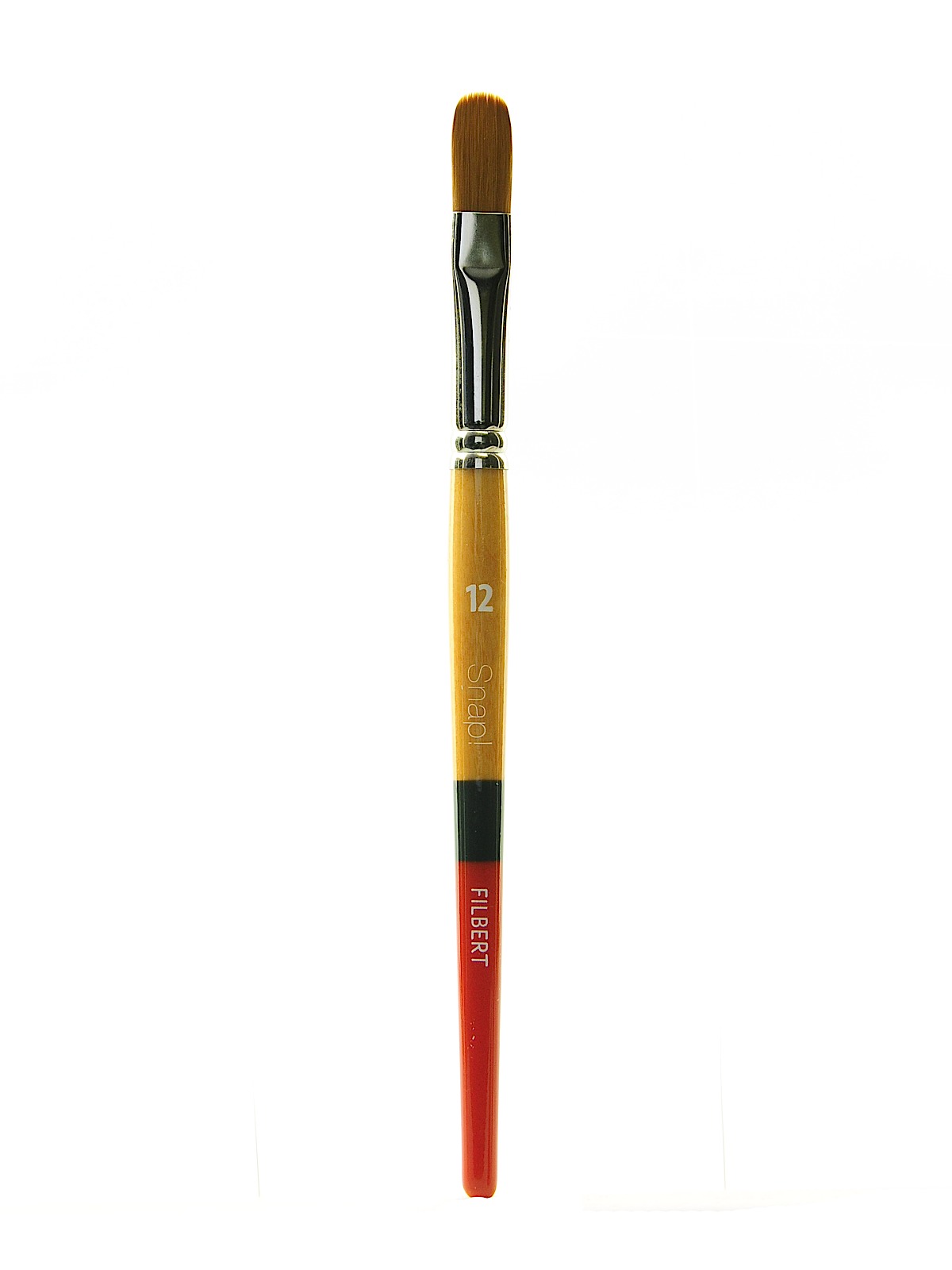 Snap Brushes 12 golden taklon filbert