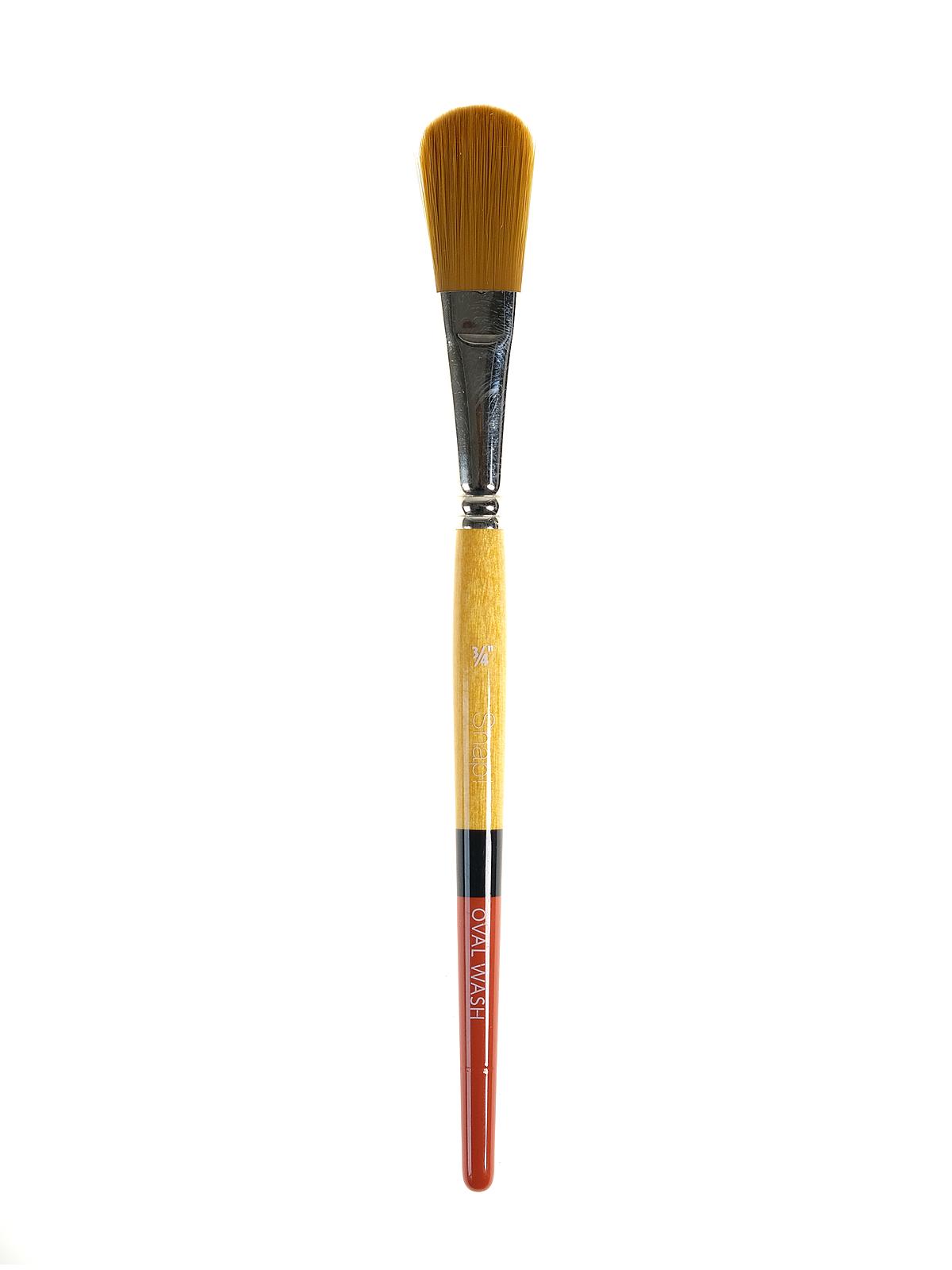 Snap Brushes 3 4 in. golden taklon oval wash