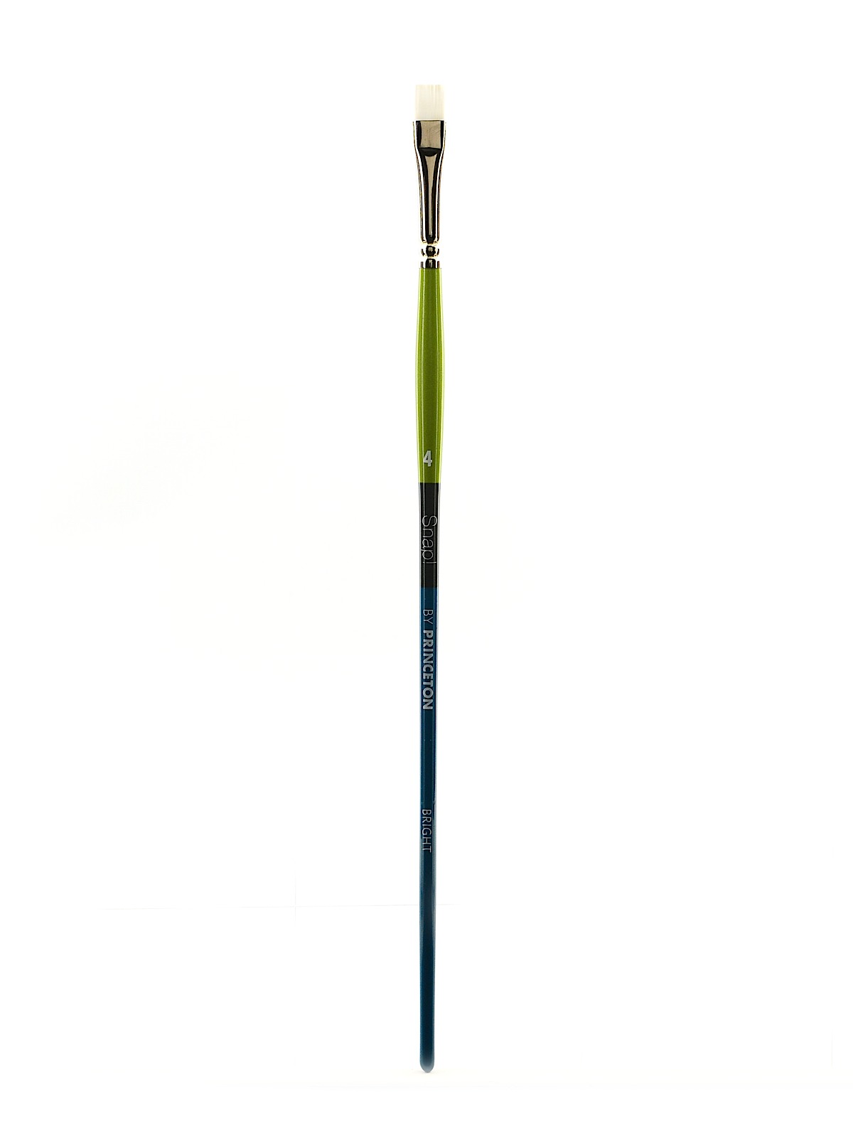 Snap Brushes 4 white taklon long handle bright