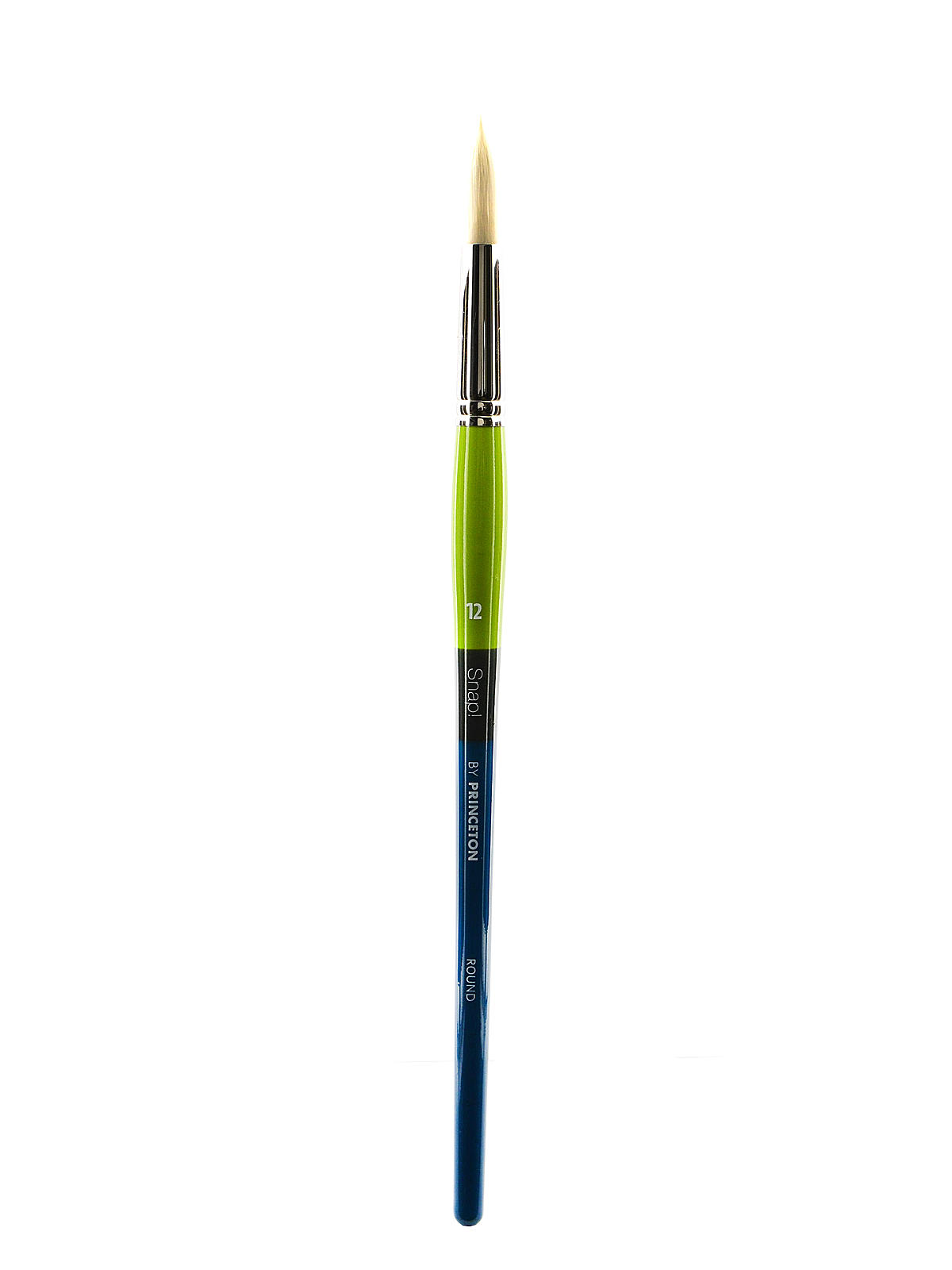 Snap Brushes 10 white taklon long handle flat