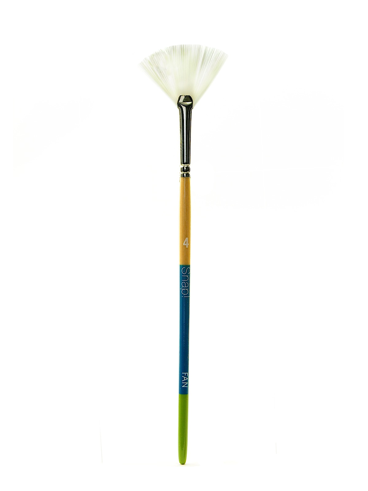 Snap Brushes 4 white taklon fan