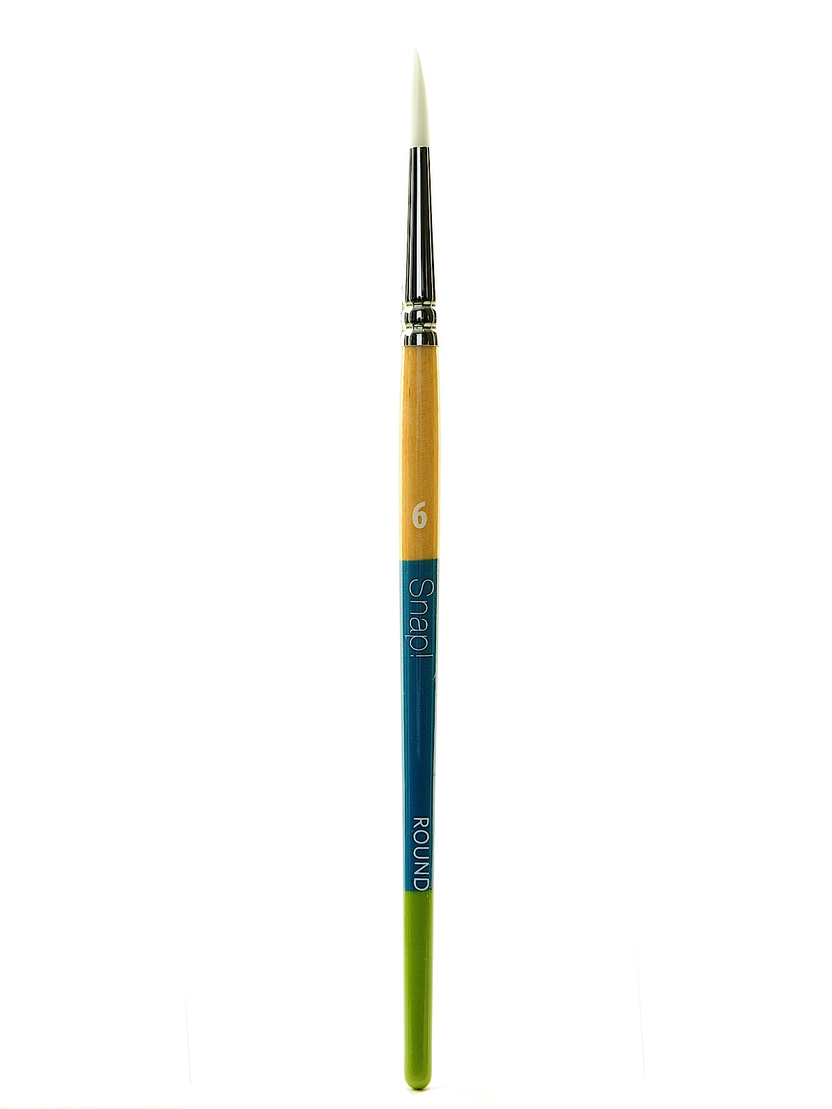 Snap Brushes 6 white taklon round