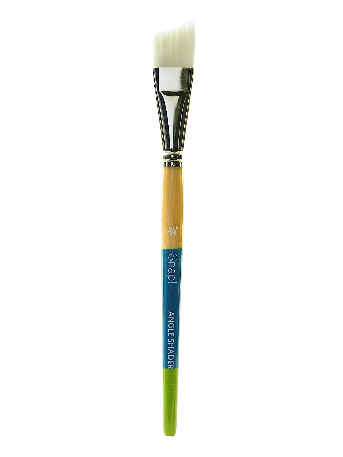 Snap Brushes 3 4 in. white taklon angle shader