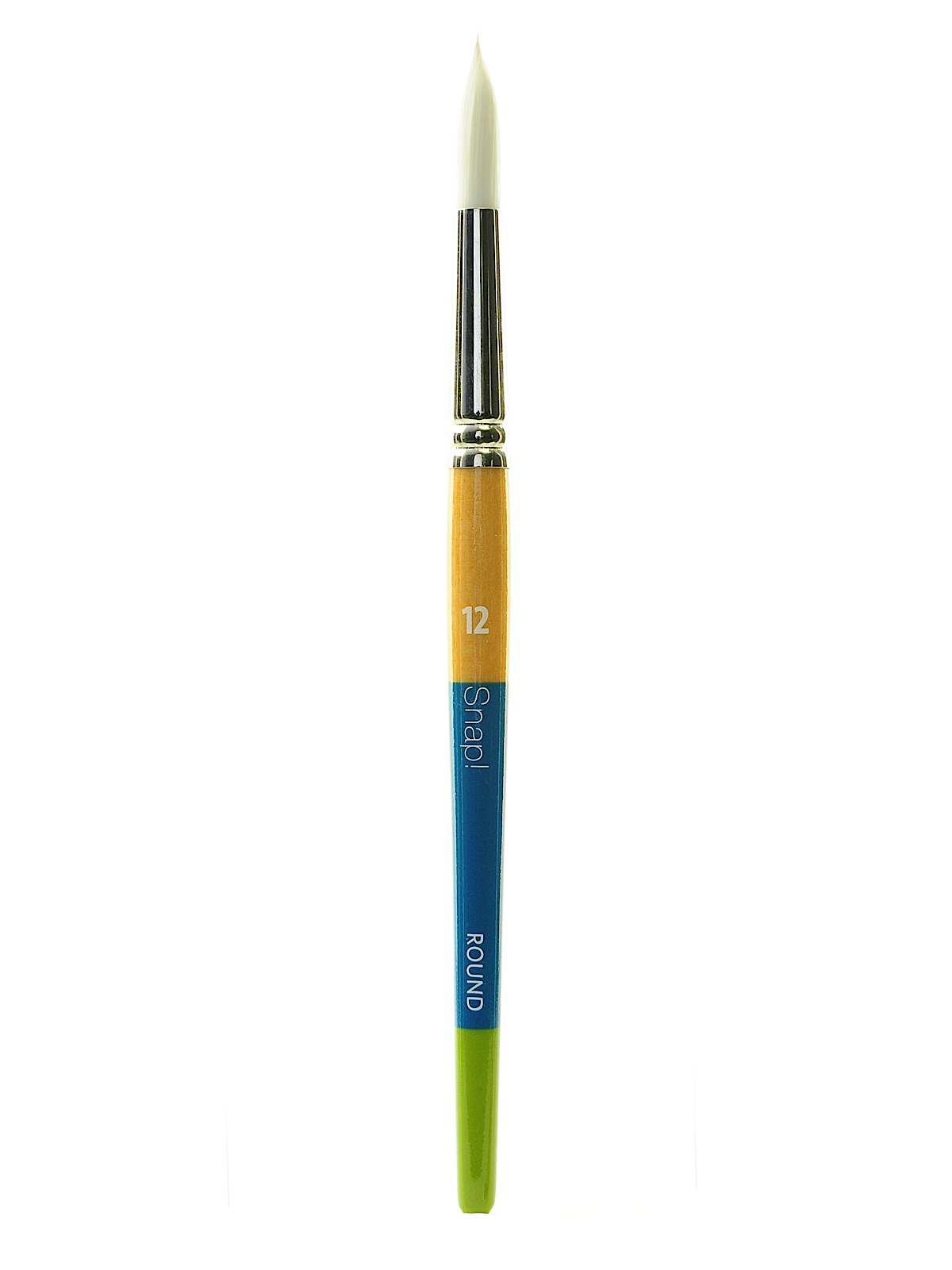 Snap Brushes 12 white taklon round