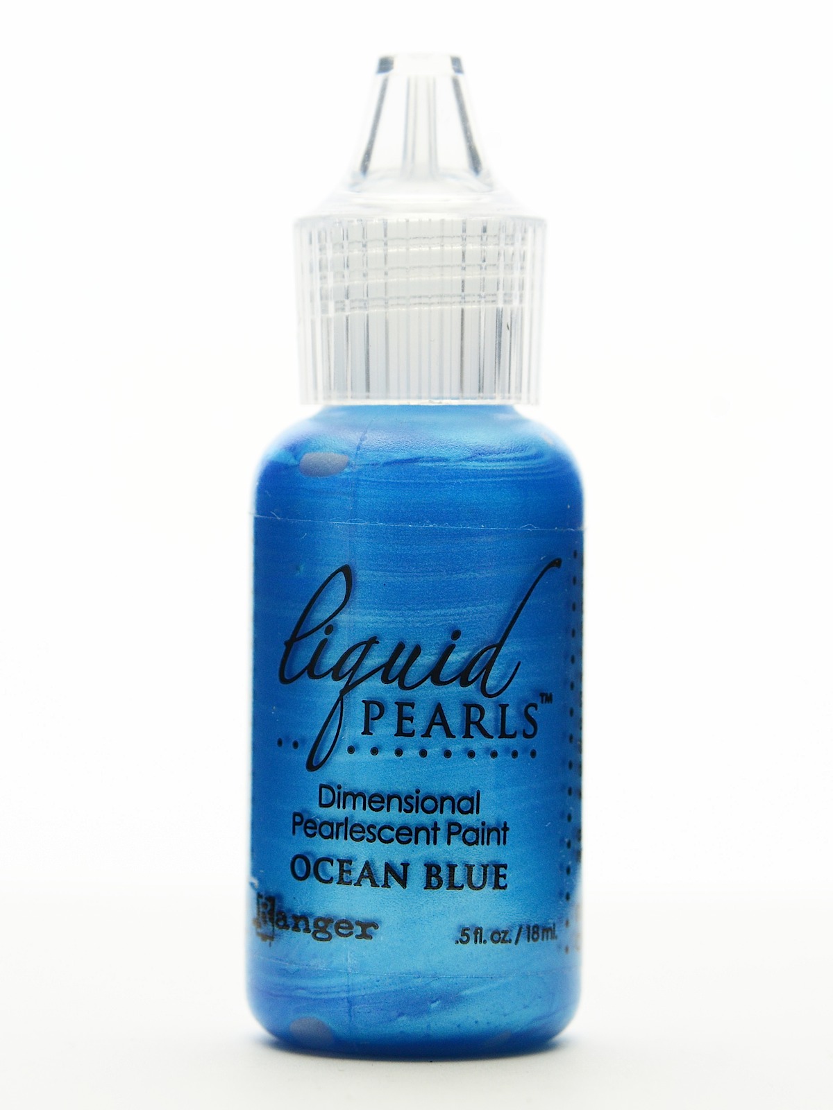 Liquid Pearls Pearlescent Paint ocean blue 0.5 oz. bottle