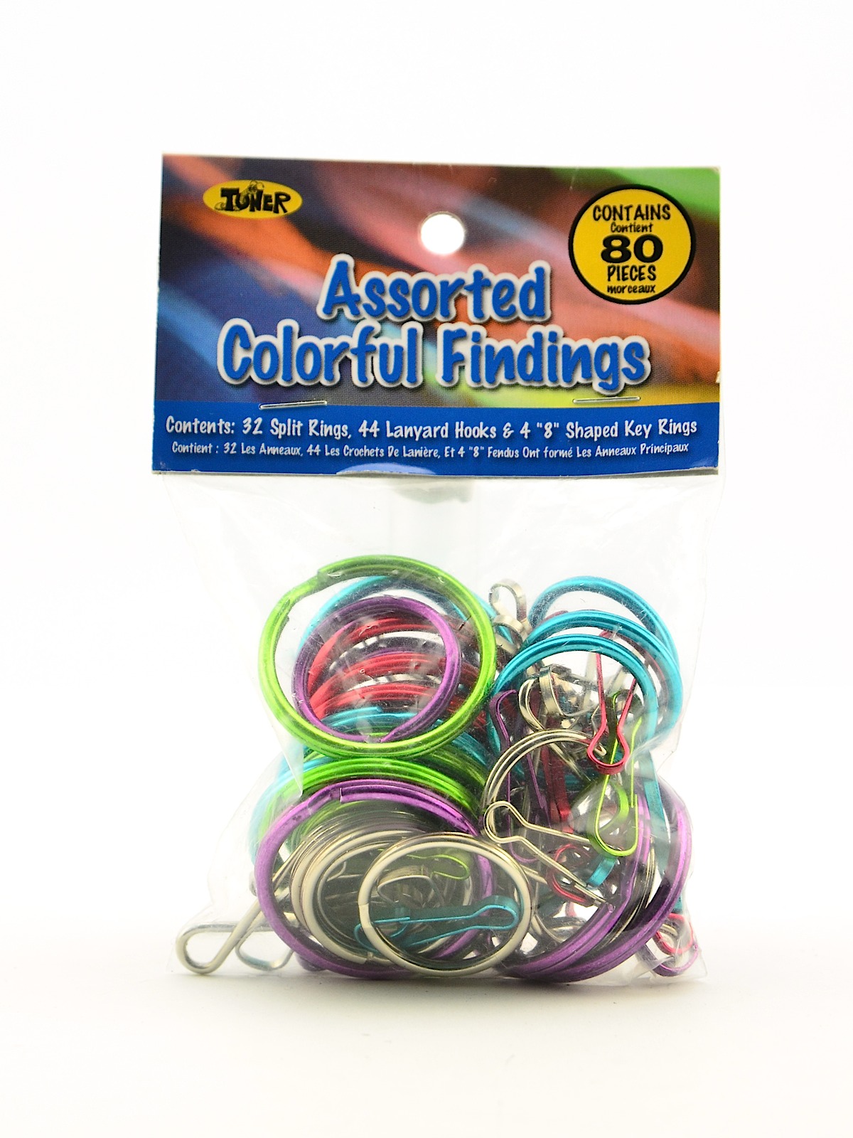 Key Chain Findings assorted pack of 80