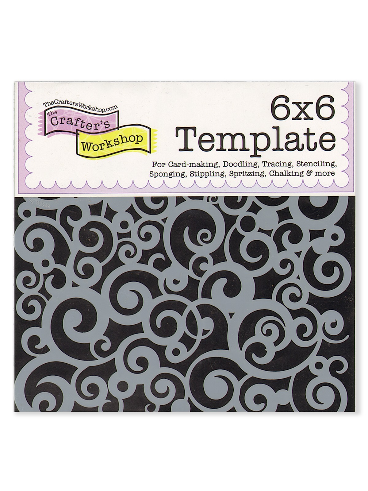 Stencils cosmic swirl 6 in. x 6 in.
