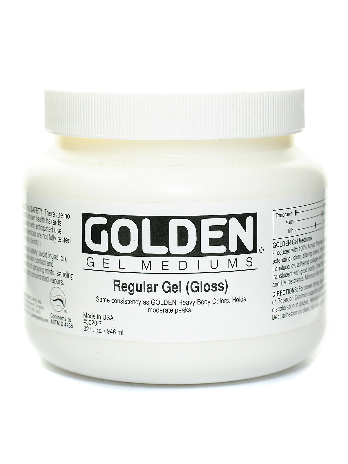 Gel Mediums regular gloss 32 oz.