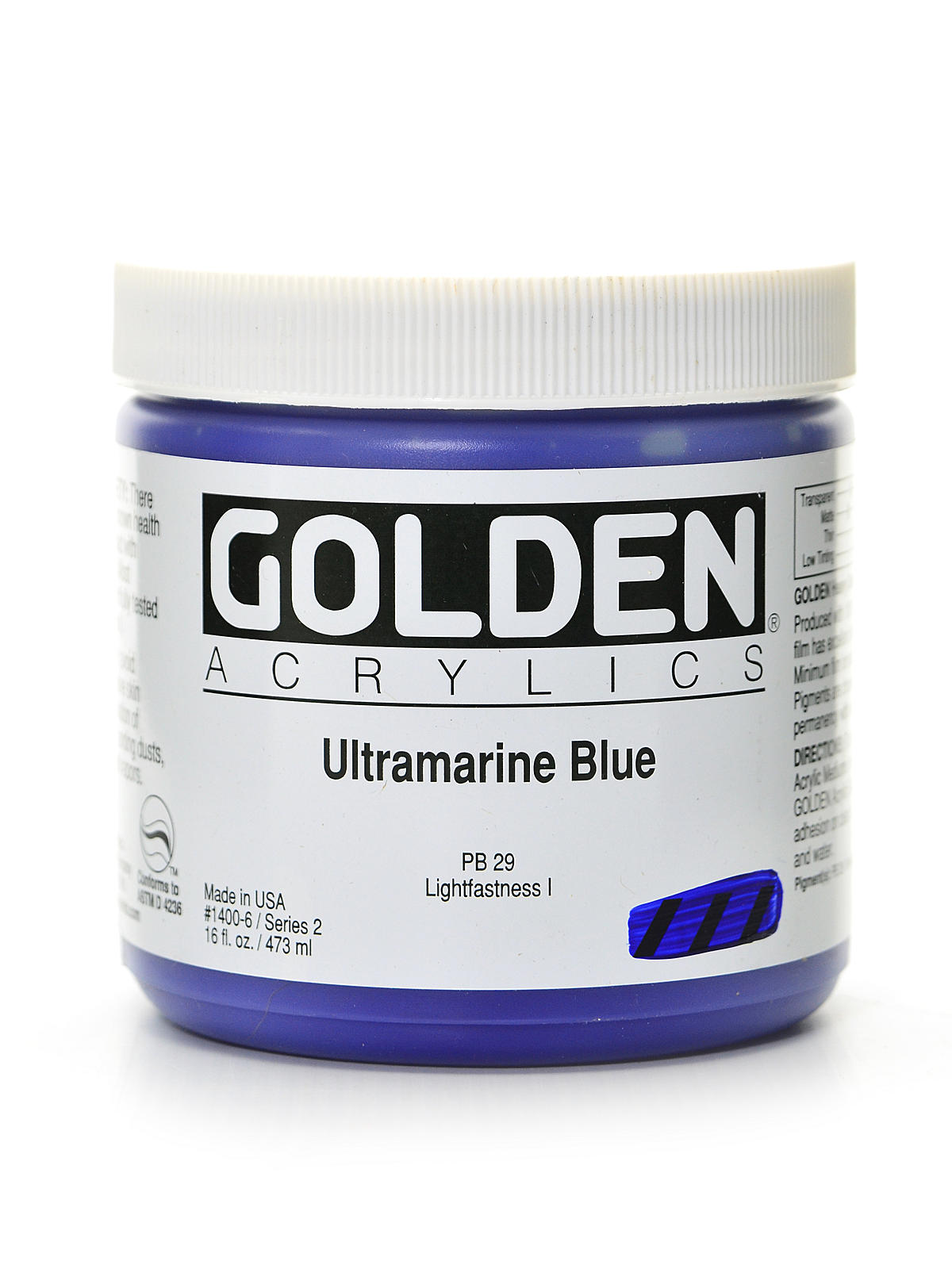 Heavy Body Acrylics ultramarine blue 16 oz.