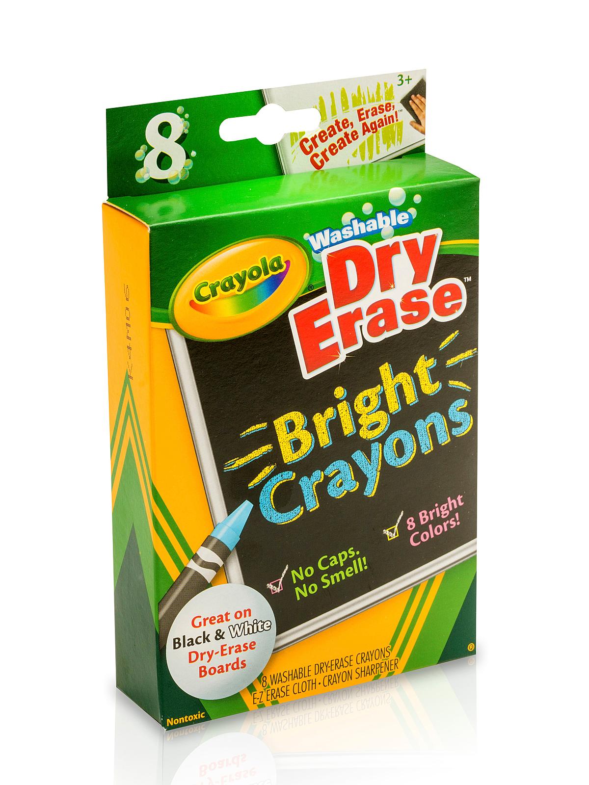 Dry-erase Crayons Bright Box Of 8