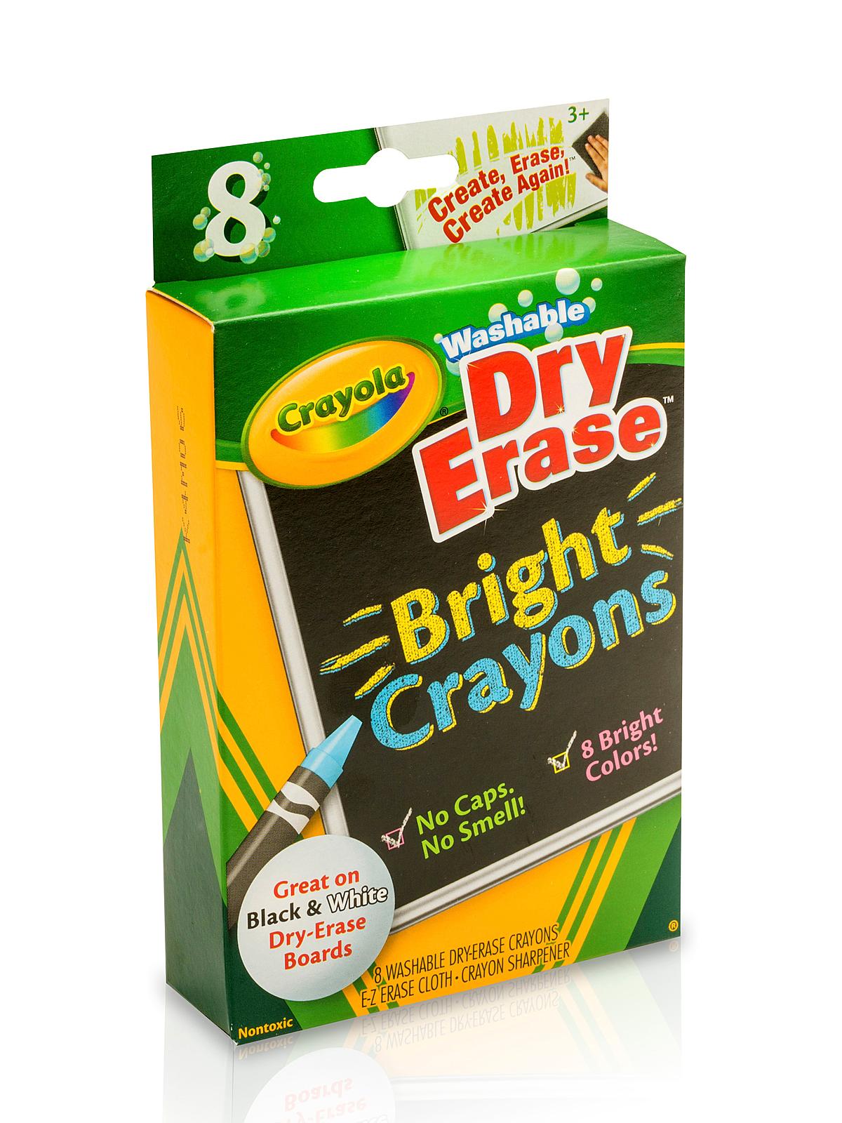Dry-Erase Crayons bright box of 8