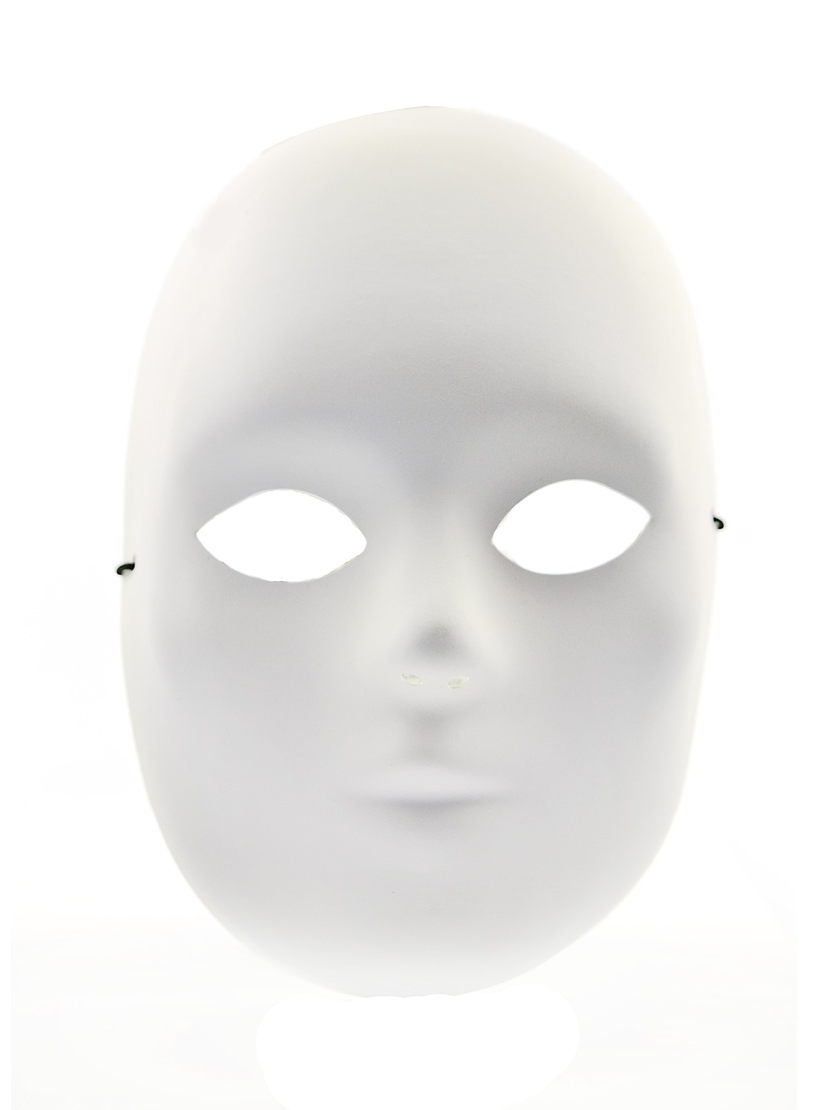 Primed Male Mask 8 1 2 In. White