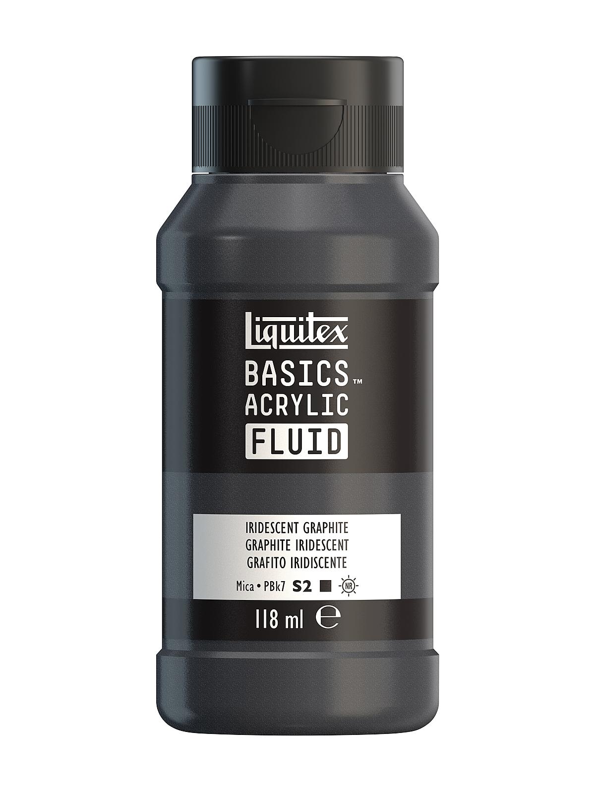 BASICS Fluid Acrylic Colors iridescent graphite 4 oz. (118 ml)