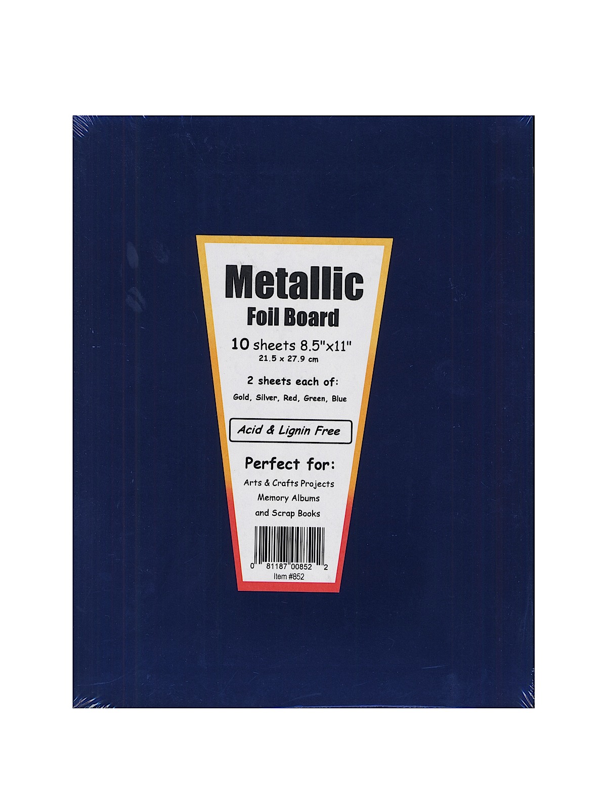 Metallic Foil Board Assorted 8 1 2 In. X 11 In.