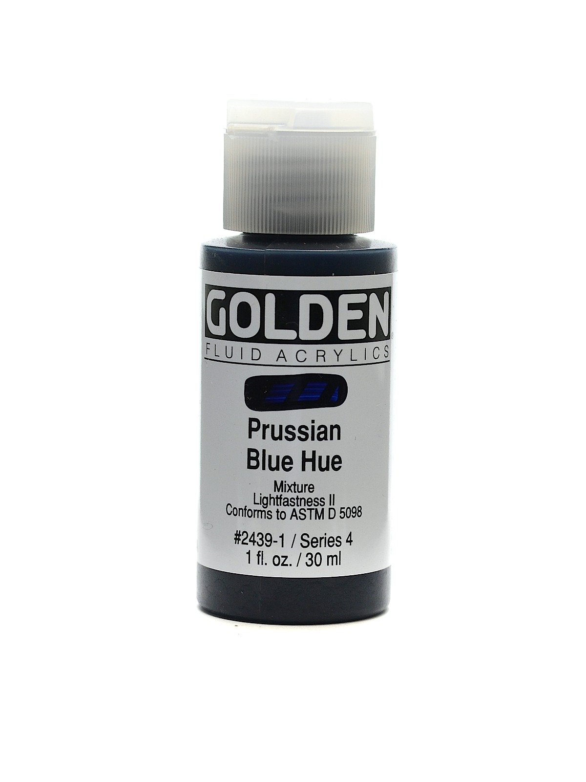 Fluid Acrylics historical prussian blue hue 1 oz.