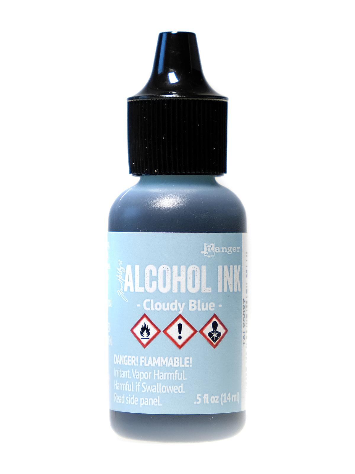 Tim Holtz Alcohol Inks cloudy blue 0.5 oz. bottle