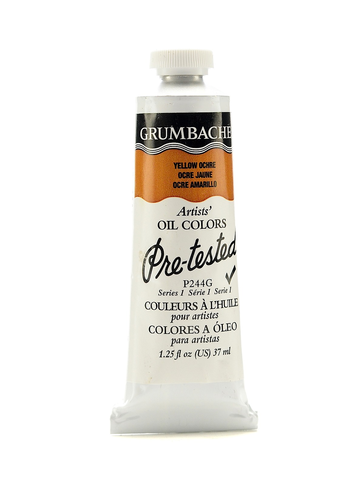 Pre-Tested Artists Oil Colors yellow ochre P244 1.25 oz.