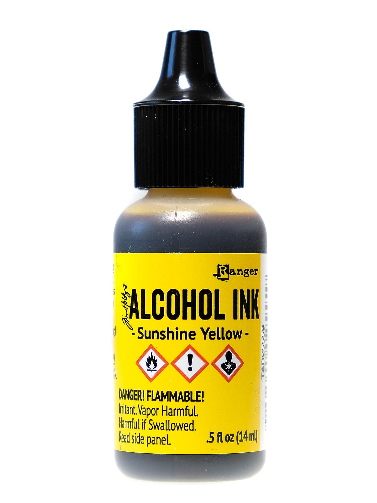Tim Holtz Alcohol Inks sunshine yellow 0.5 oz. bottle