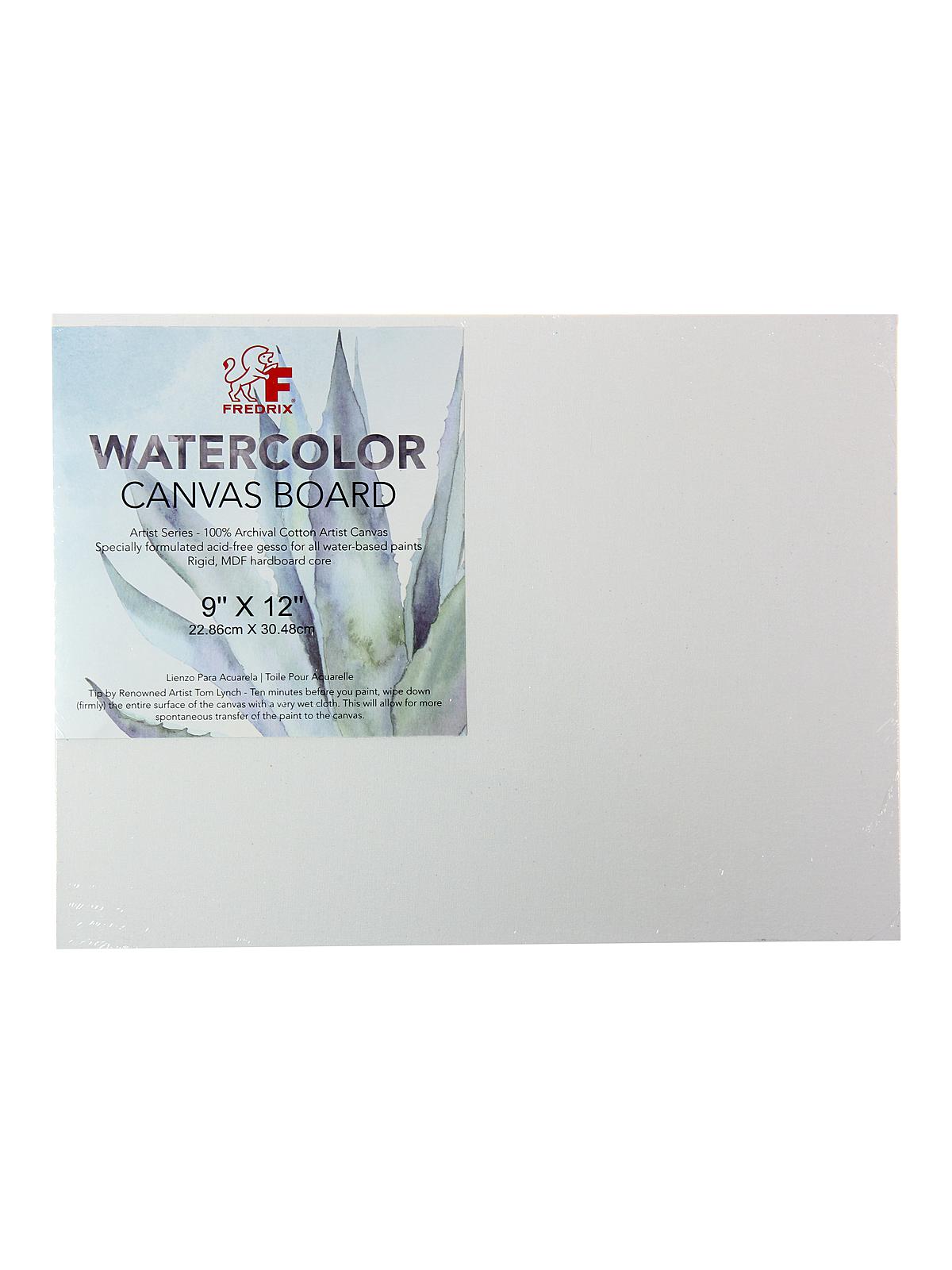 Archival Watercolor Canvas Board 9 In. X 12 In. Each