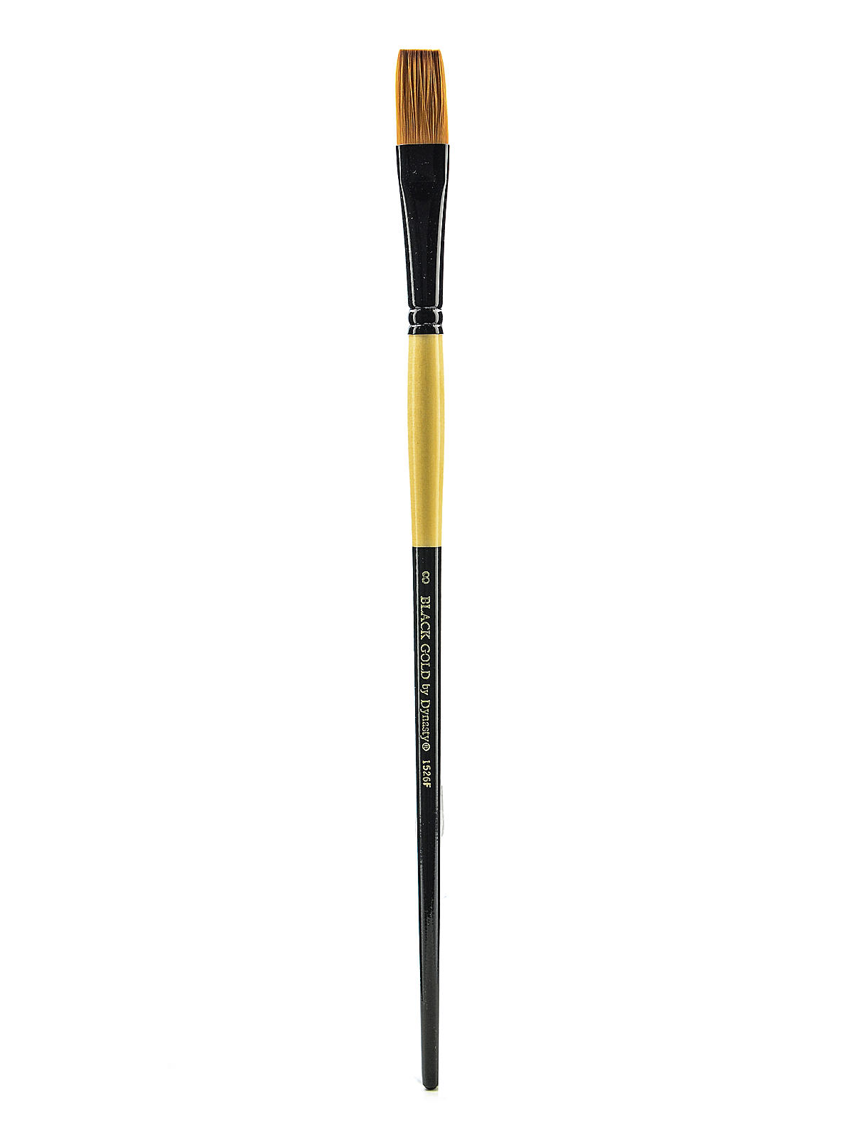 Black Gold Series Long Handled Synthetic Brushes 8 flat 1526F